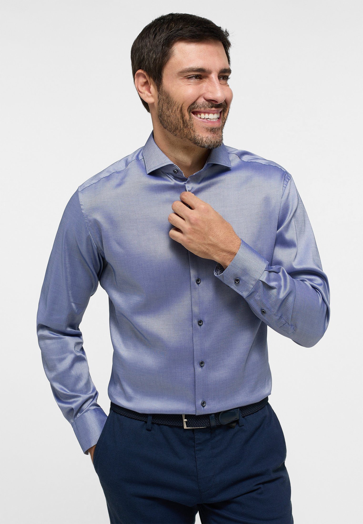Eterna Langarmhemd MODERN FIT EASY IRON (bügelleicht) günstig online kaufen