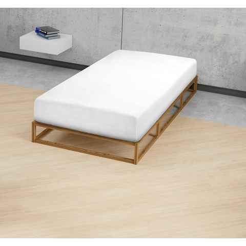 Matratzenauflage Stretchmolton-Spannbetttuch für Wasserbetten + hohe Matratzen Biberna Sleep & Protect