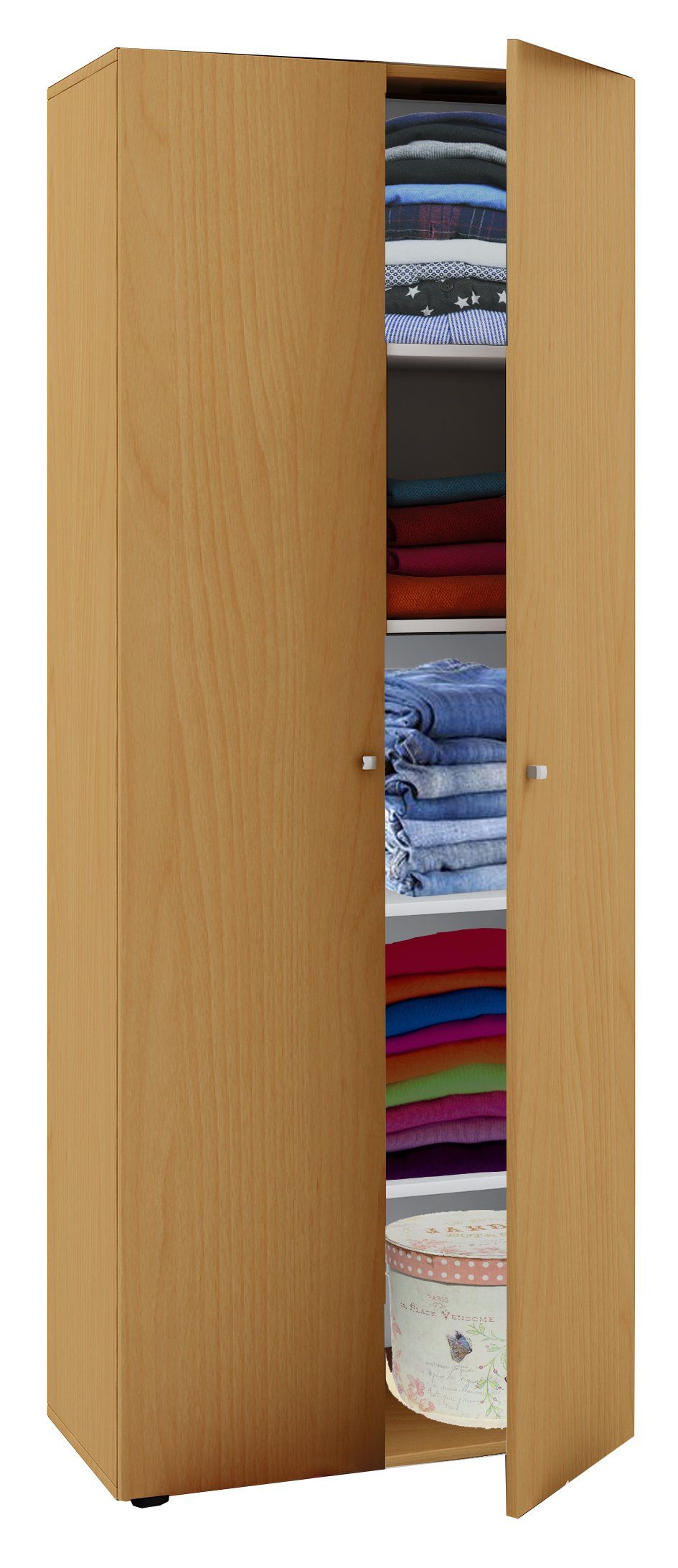VCM Kleiderschrank Kleiderschrank Jugendschrank Vandol Drehtüren