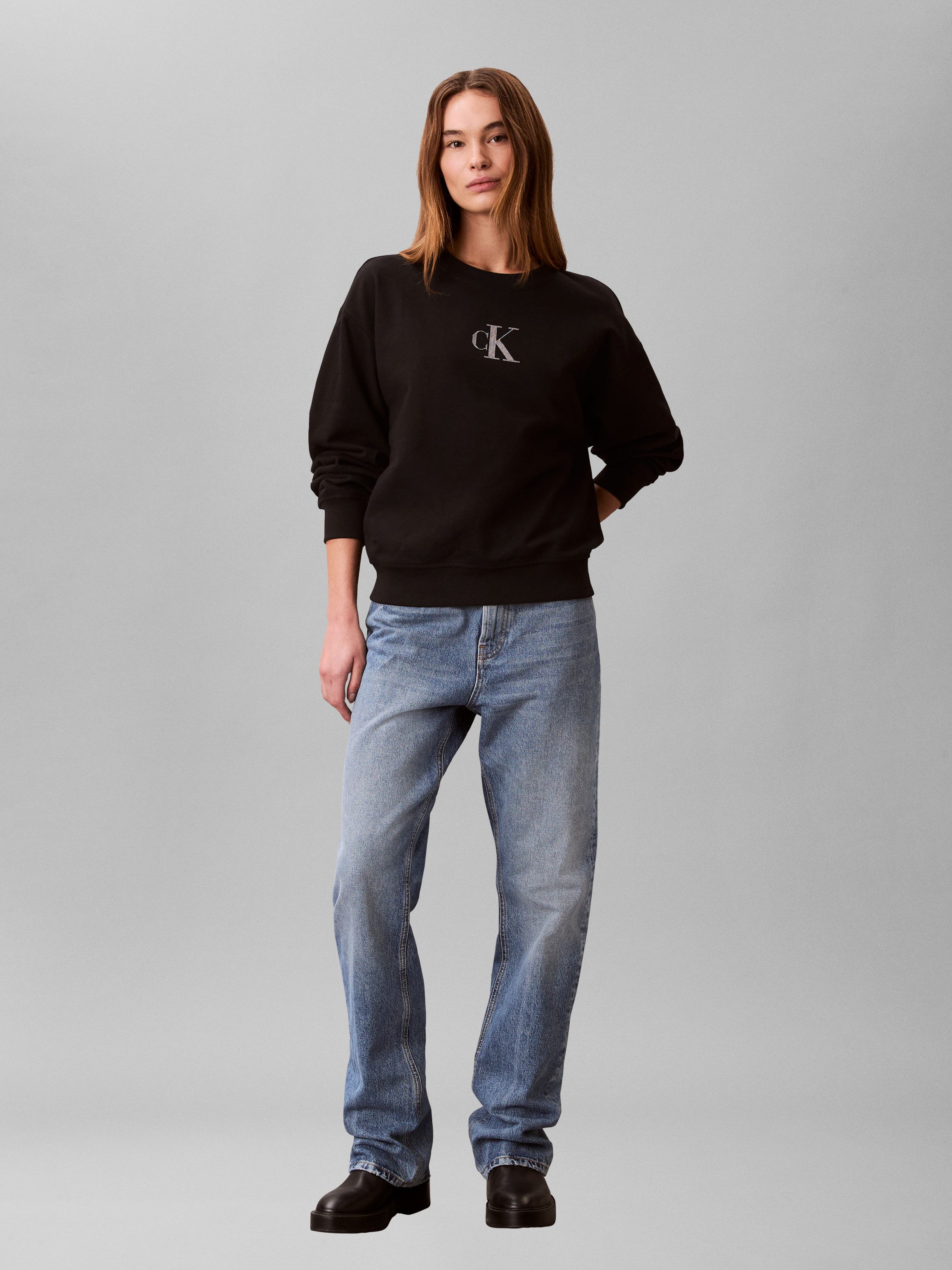 Calvin Klein Jeans Sweatshirt Regular fit mit Rundhalsausschnitt