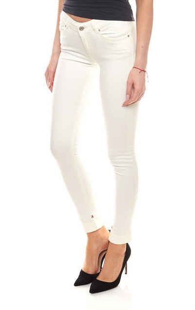 Scotch & Soda Regular-fit-Jeans SCOTCH & SODA 5-Pocket-Jeans schlichte Damen Sommer-Hose Baumwoll-Hose mit Aufdruck Weiß