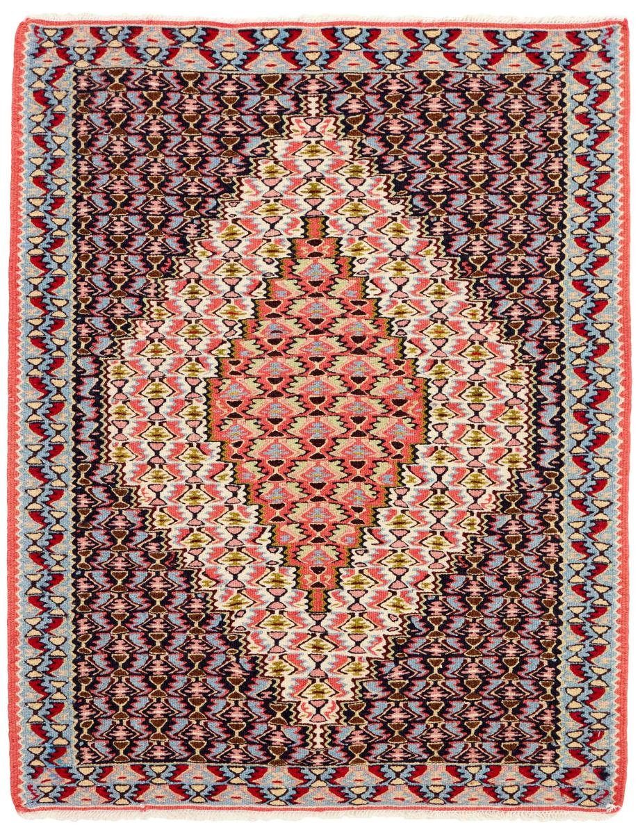 Handgeknüpfter / mm Senneh 76x96 Trading, Kelim 4 Nain Perserteppich, Höhe: Orientteppich Orientteppich rechteckig,