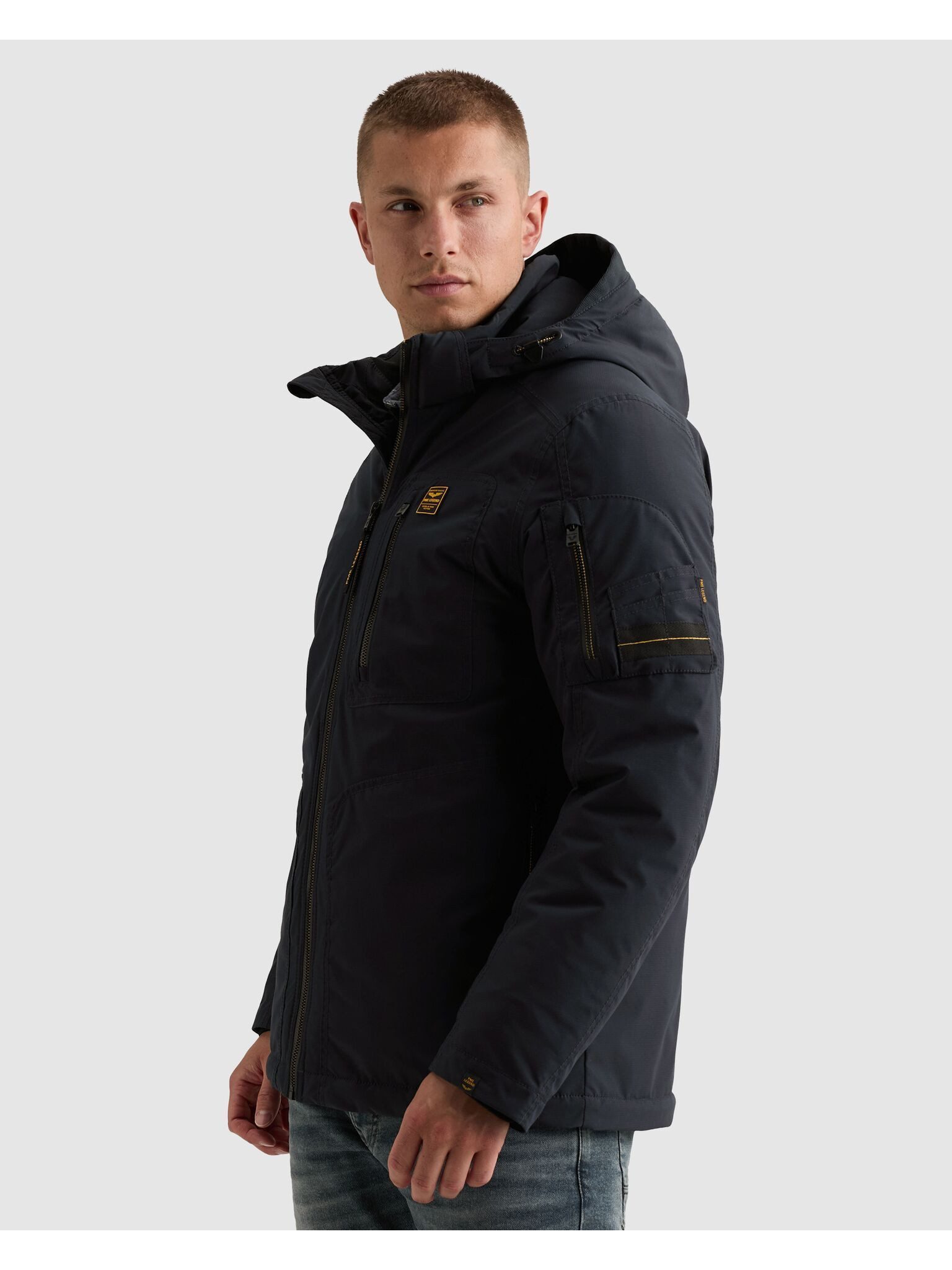 PME LEGEND Outdoorjacke CONESTOGA Dasrip mit abzippbarer Kapuze, wasserabweisend, Regular Fit