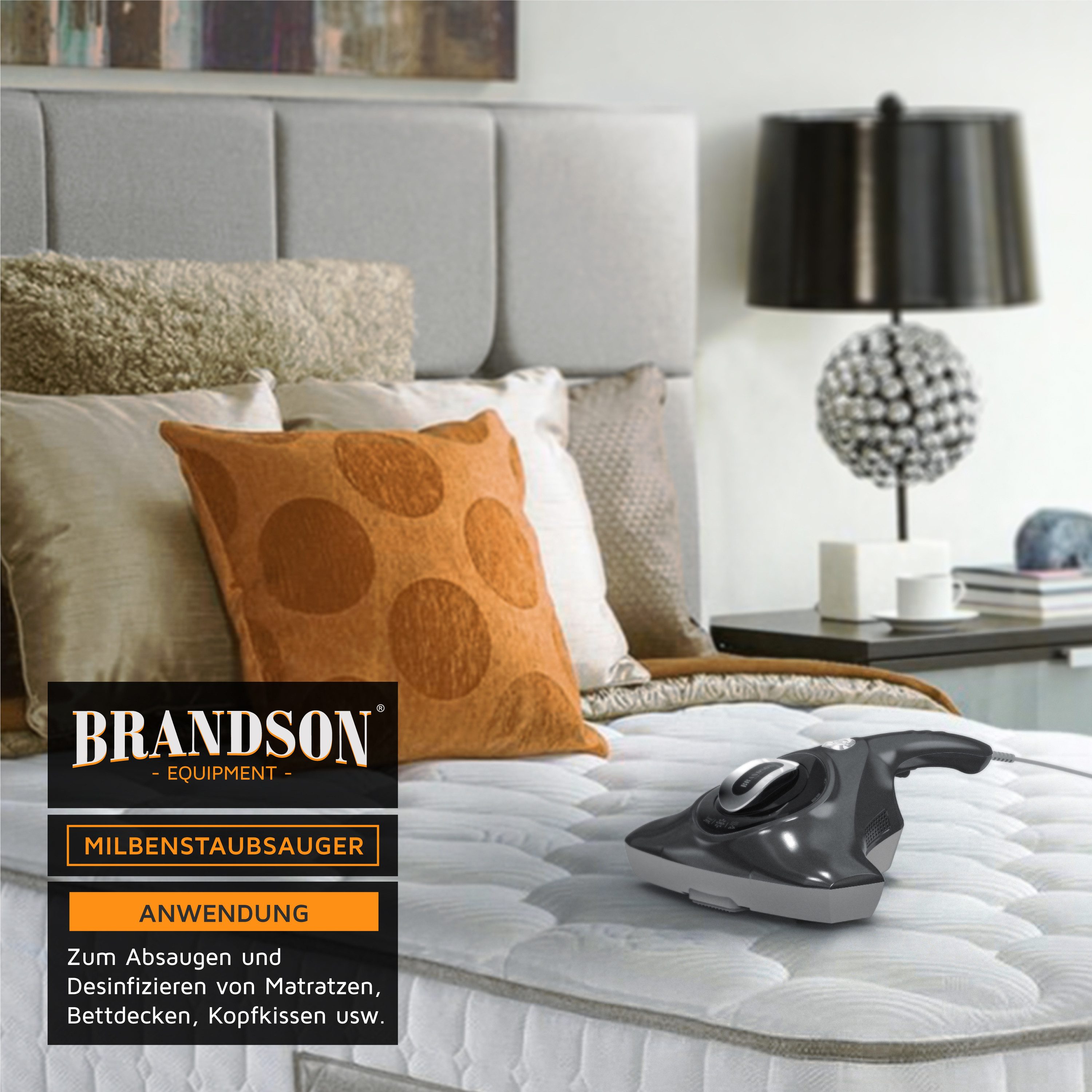 Brandson Matratzenreinigungsgerät Ersatzfilter, HEPA, Emissionsklasse A, Milbensauger S0A710YL S09200WI, Milbenstaubsauger Filter, leichter Filterwechsel, Allergiker geeignet