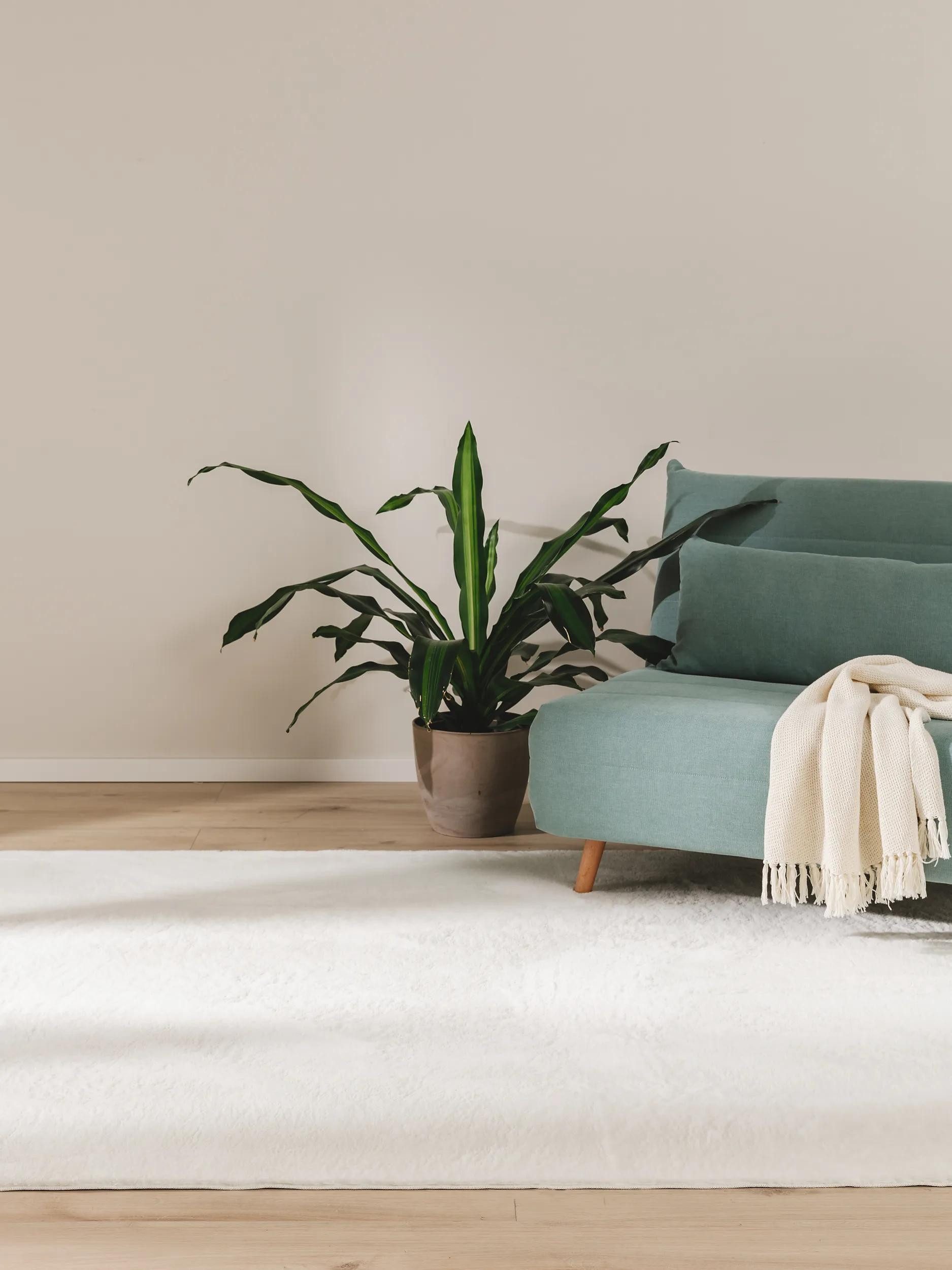 benuta Fellteppich Furry, rechteckig, Höhe: 11 mm, Teppich Wohnzimmer, Esszimmer, Schlafzimmer, Flur, Weich, Rutschfest