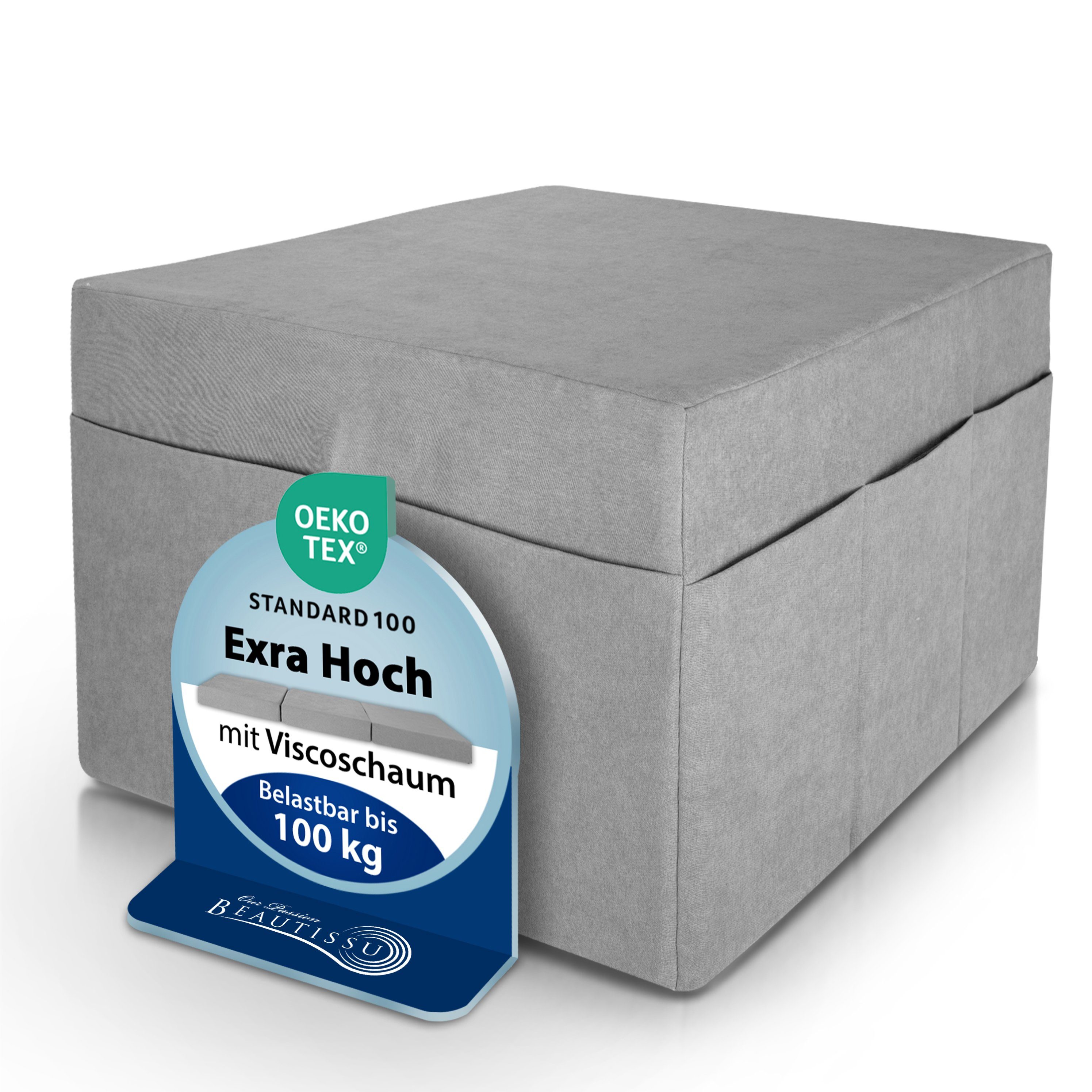 Klappmatratze Husse für VS95, Beautissu, 42 cm hoch, Husse. Überzug 75x65cm günstig online kaufen