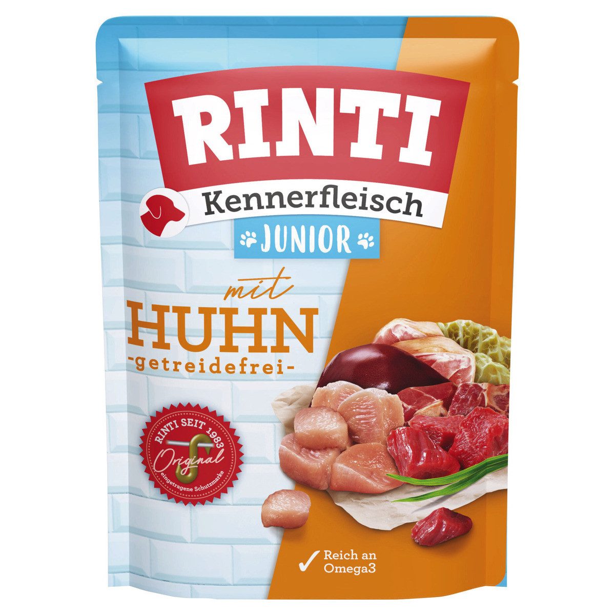 Rinti Kennerfleisch Junior mit Huhn 400 g - 10 Stück