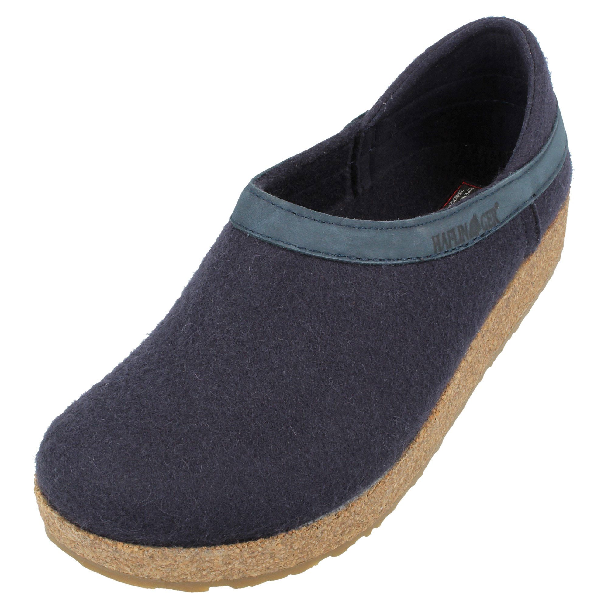 Haflinger Haflinger Grizzly Buffalo Filzclog aus reinem Wollfilz Hausschuh