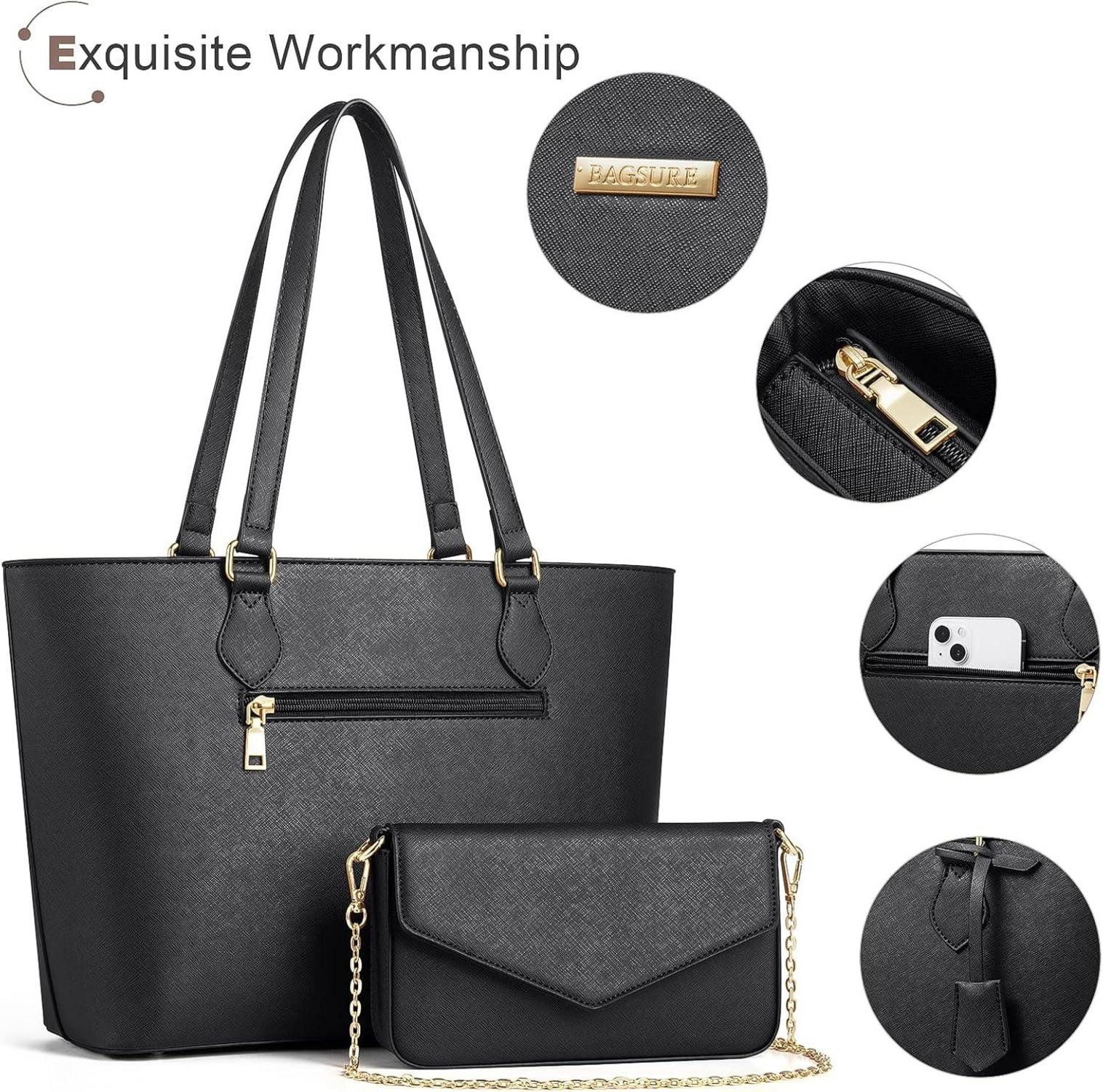 LuxusKollektion Handtasche 4-teiliges Handtaschen Set Damen günstig online kaufen