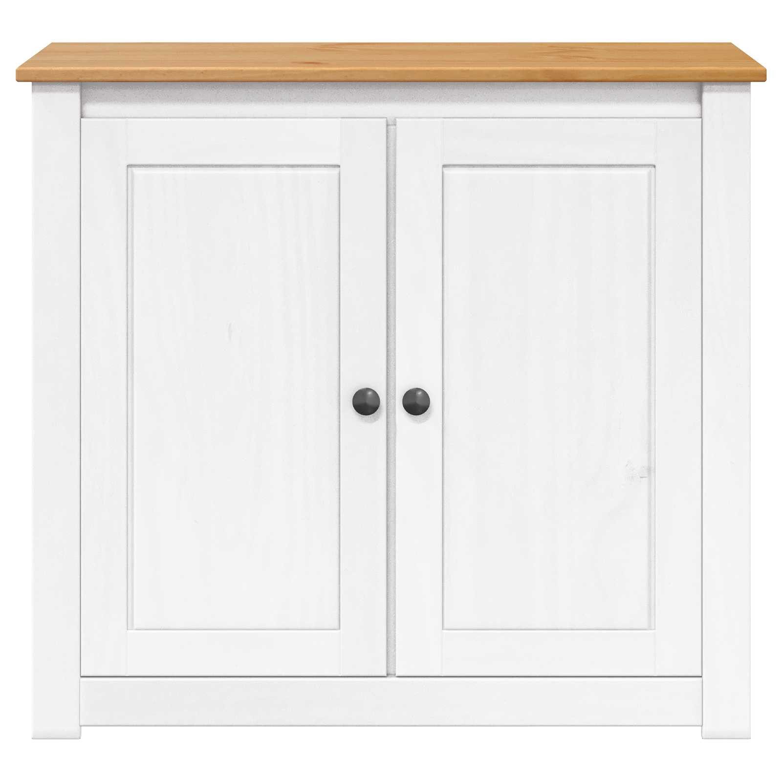 vidaXL Aquariumunterschrank Aquariumständer PANAMA Weiß und Braun 81 x 36 x 73 cm 250 kg (1-St)