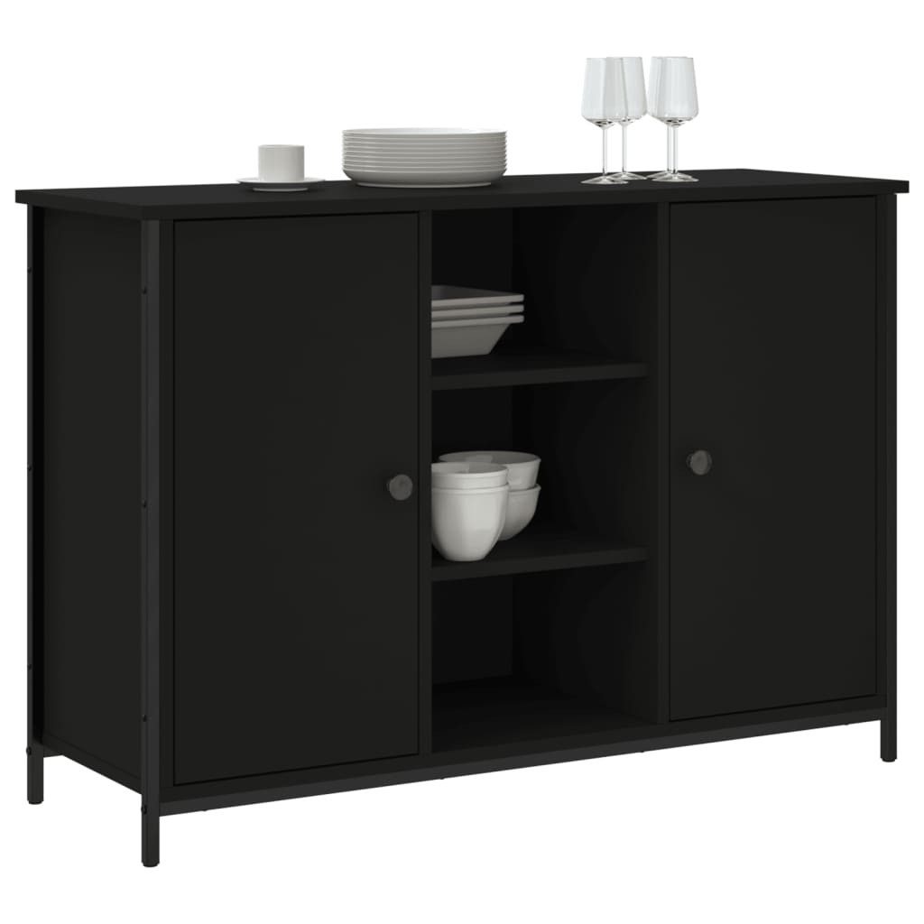 vidaXL Sideboard Sideboard Schwarz 100x35x70 cm günstig online kaufen