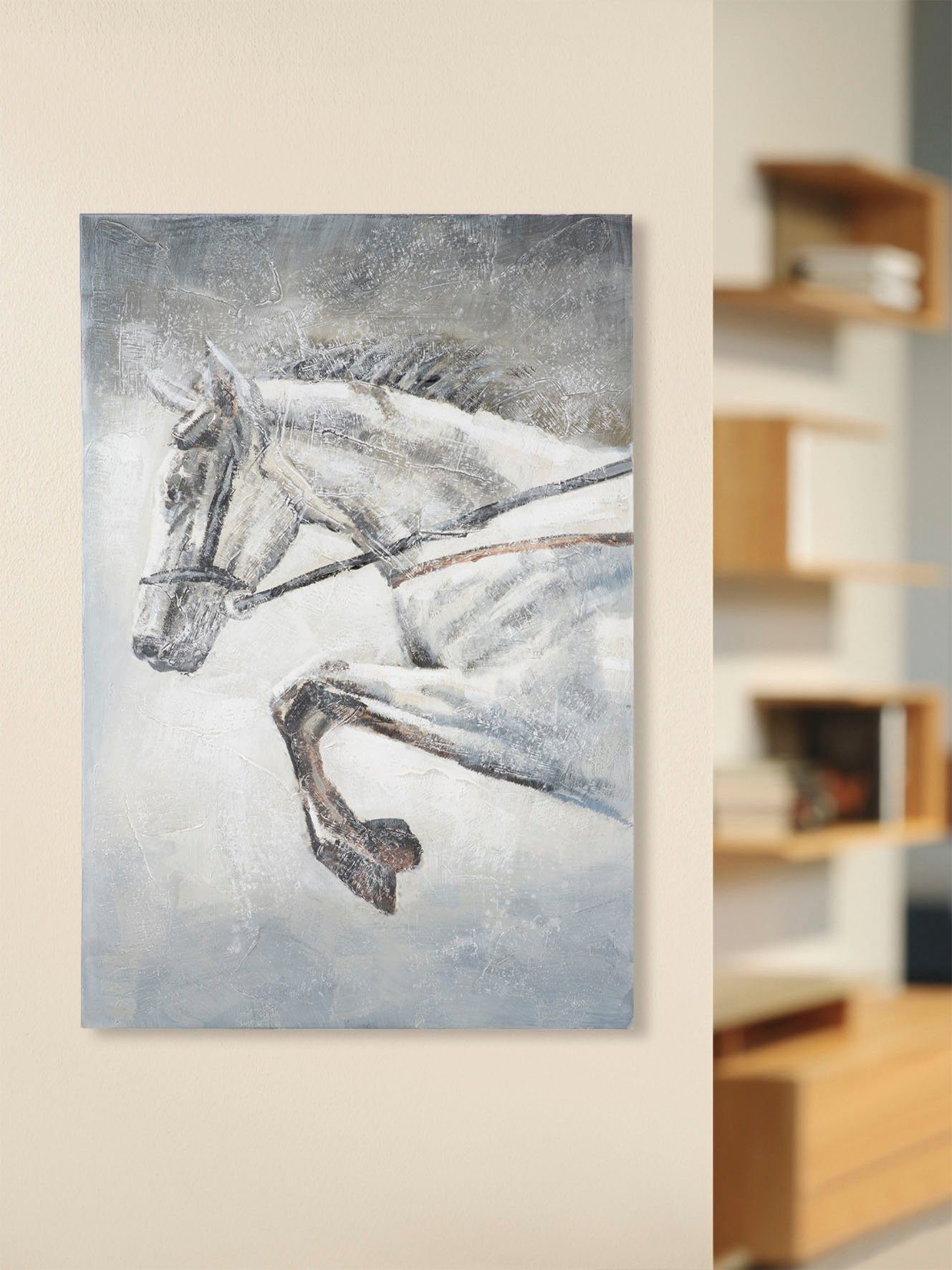 (1 Pferd, Springendes Gemälde St) GILDE Gemälde