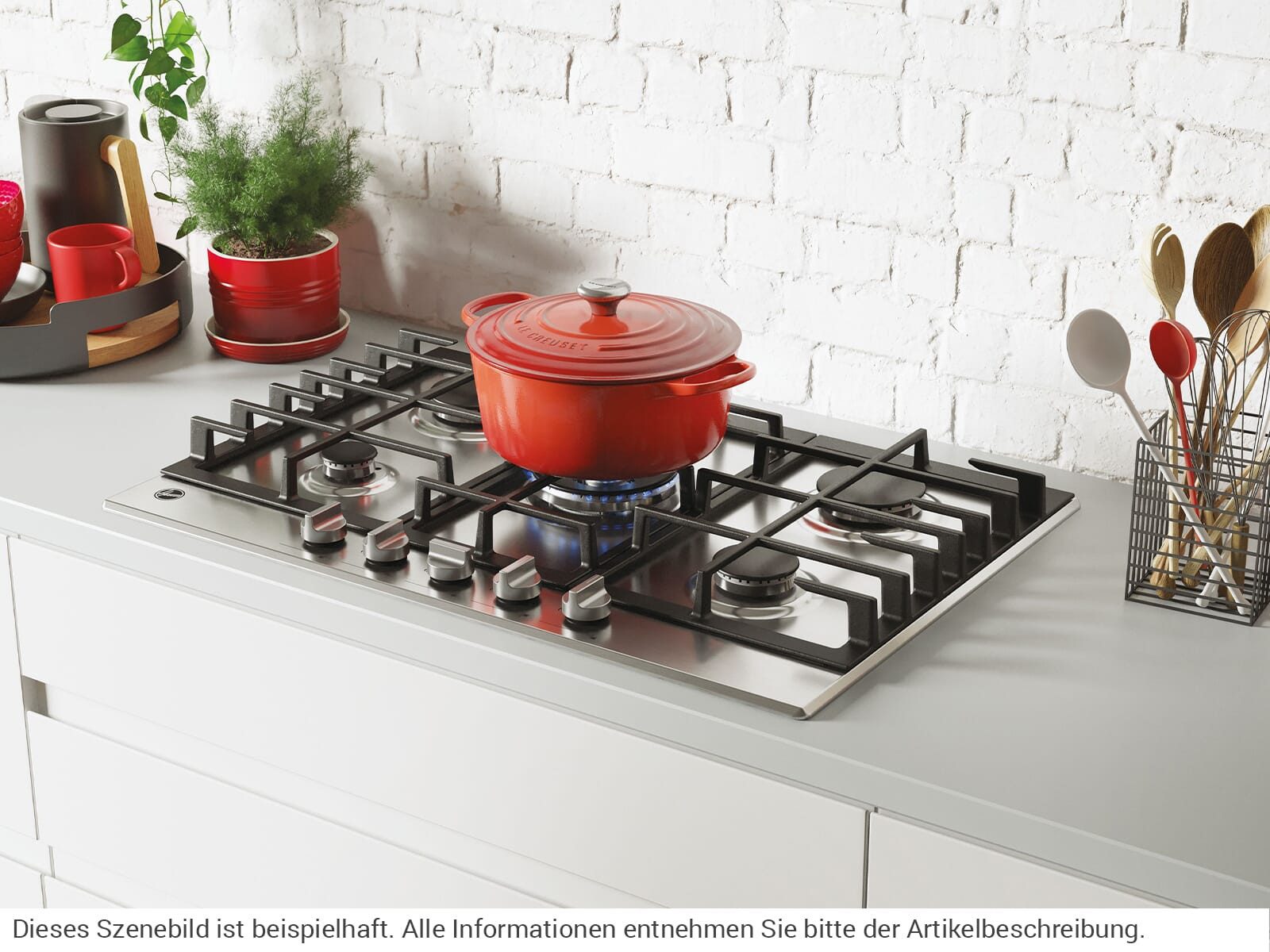Hoover Gas-Kochfeld HHG75WK3XNL, autark – Bild 3 von 5