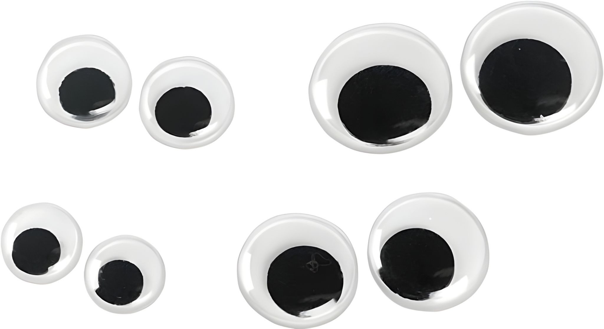 Knorr Prandell Bastelperlen KNORR PRANDELL 212479141 Wackelaugen-Sortiment mit Öse Ø 8 10 12 15 mm