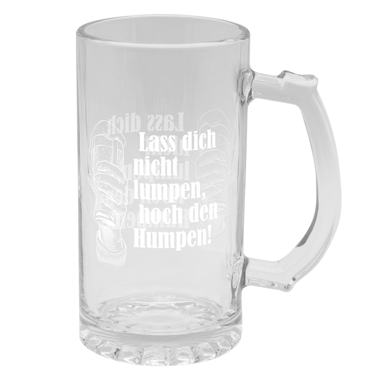 Geda Labels GmbH Bierglas Lass dich nicht Lumpen, 1-tlg., Glas, Klar, 500ml, in Geschenkverpackung