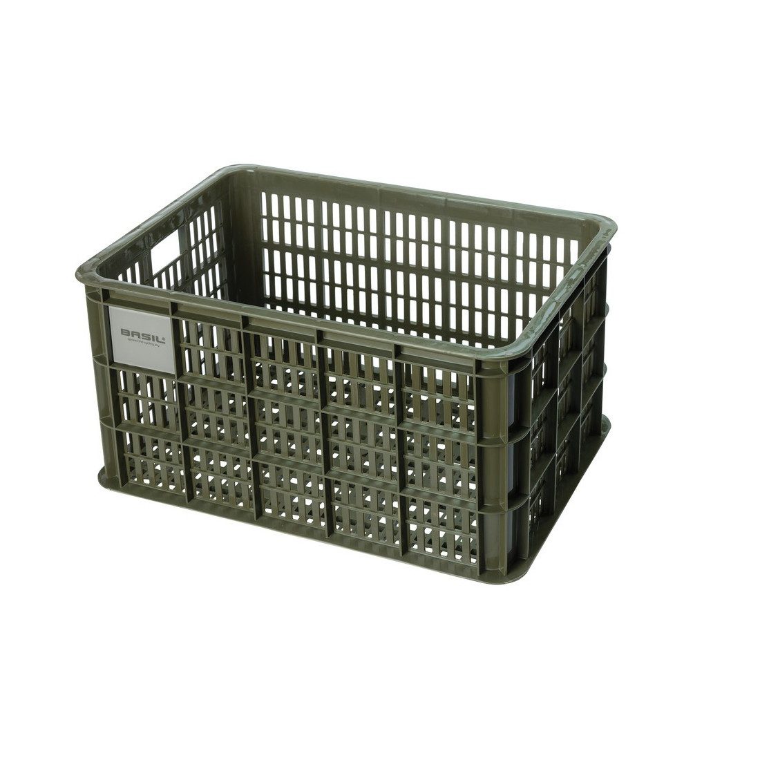 Basil Fahrradkorb Fahrradkasten Crate L moss günstig online kaufen