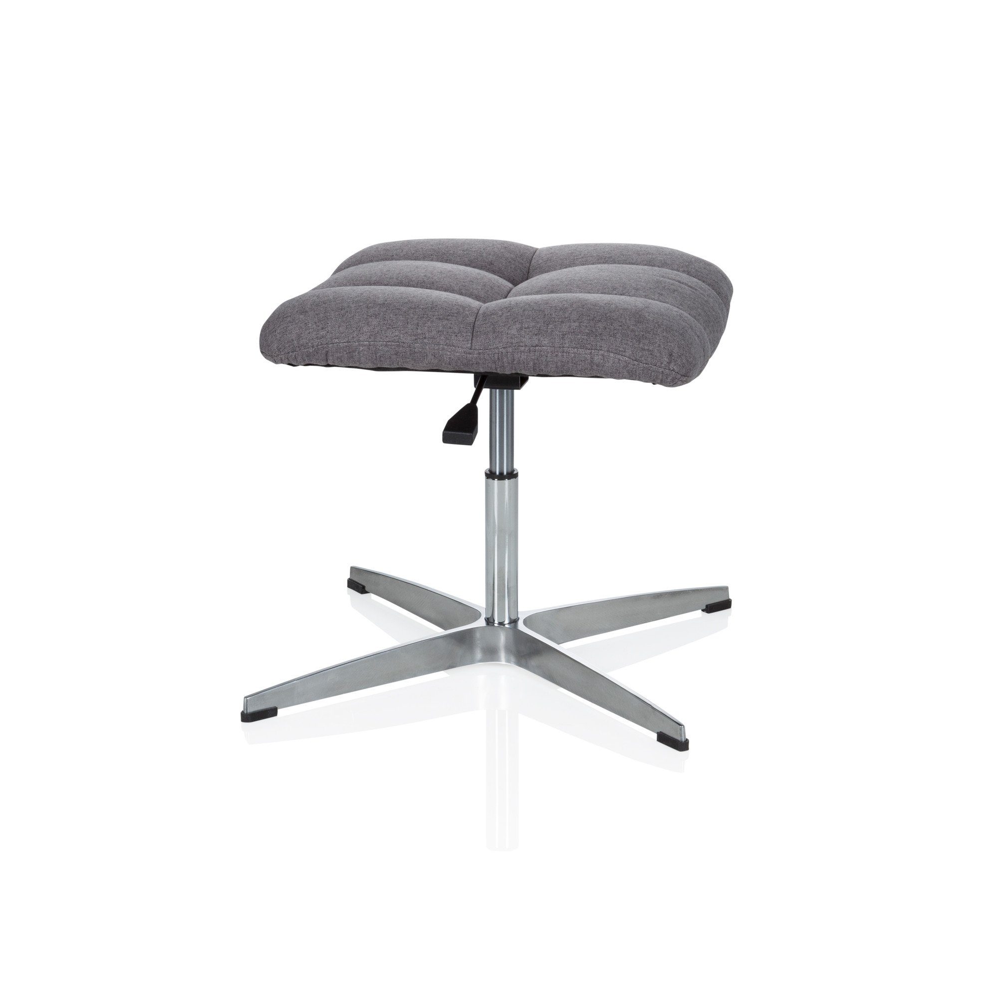 Polsterhocker Hocker gepolstert SARANTO hjh Grau Stoff, Polsterhocker OFFICE