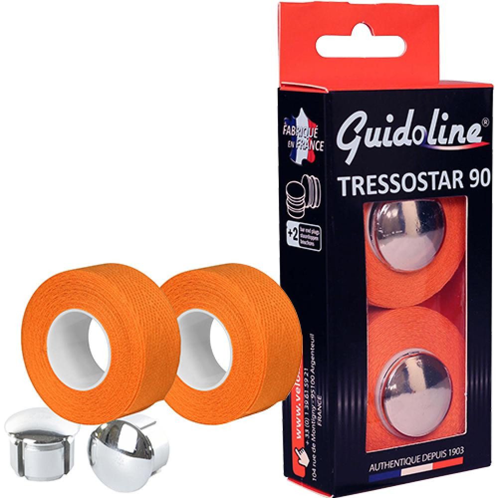 Velox Fahrradlenker Velox Lenkerband TRESSOSTAR 90 Karton mit Stopfen Baumwolle orange