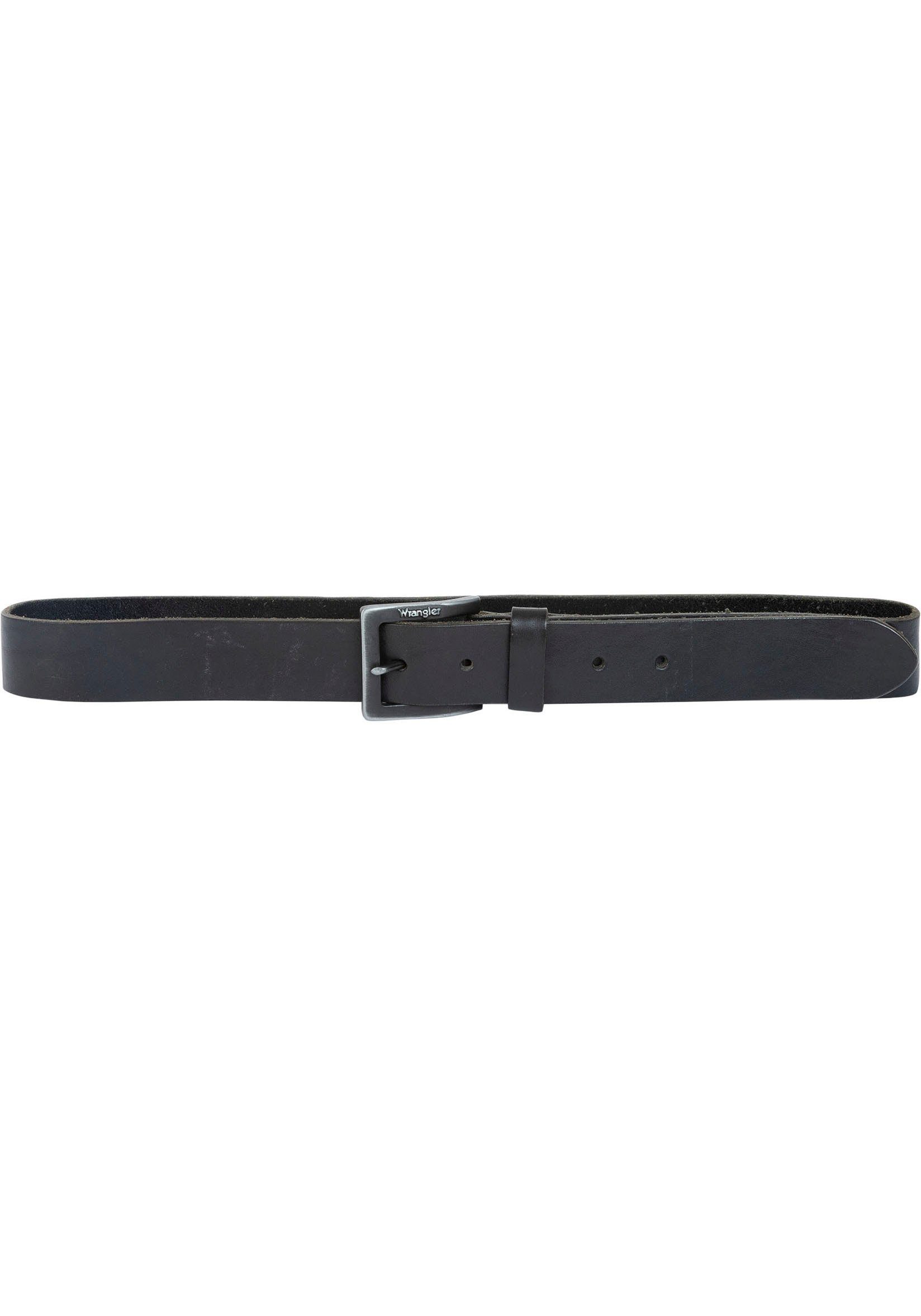 KABEL BUCKLE Wrangler black Ledergürtel