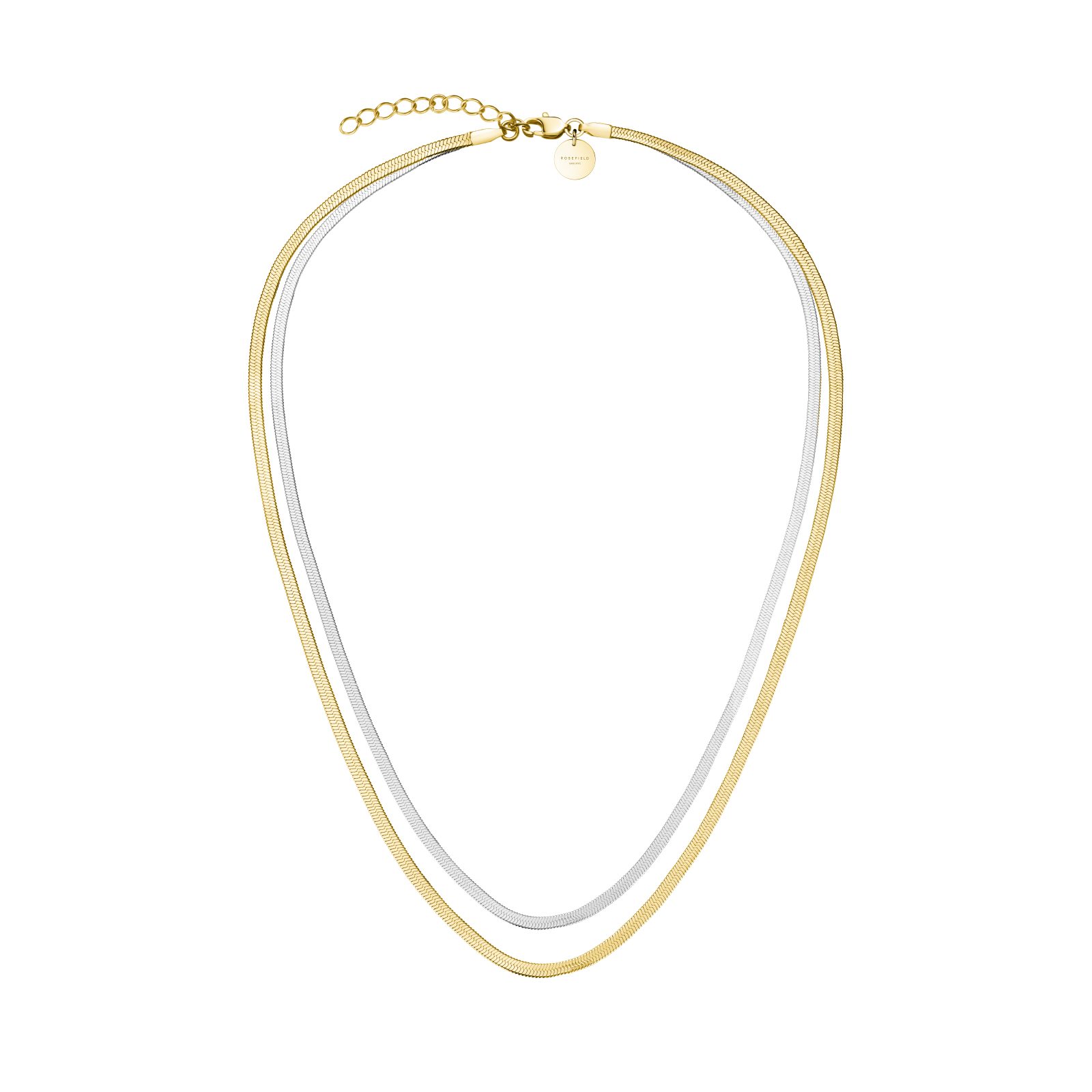 ROSEFIELD Edelstahlkette ROSEFIELD Two Tone Snake Necklace Zweifarbige Schlangen-Halskette Mehr