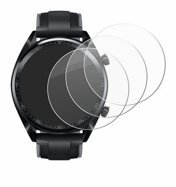 BROTECT Panzerglas für Huawei Watch GT (46 mm) 2018, Displayschutzglas, 3 Stück, Schutzglas Echtglas 9H Härte HD-Clear