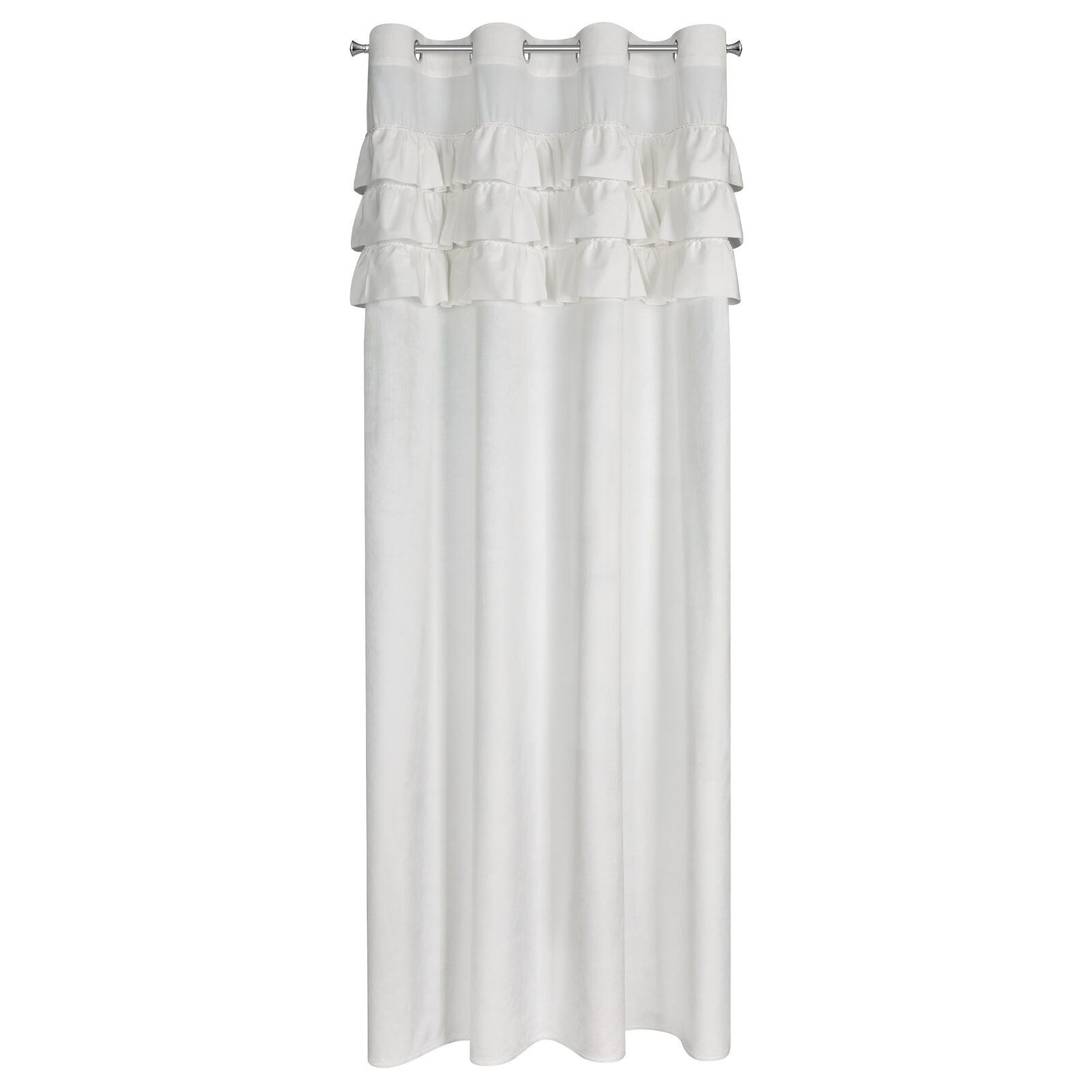 Eurofirany Vorhang Velvet Vorhänge Rüschen 140x250 Wohnzimmer Velours Blick günstig online kaufen