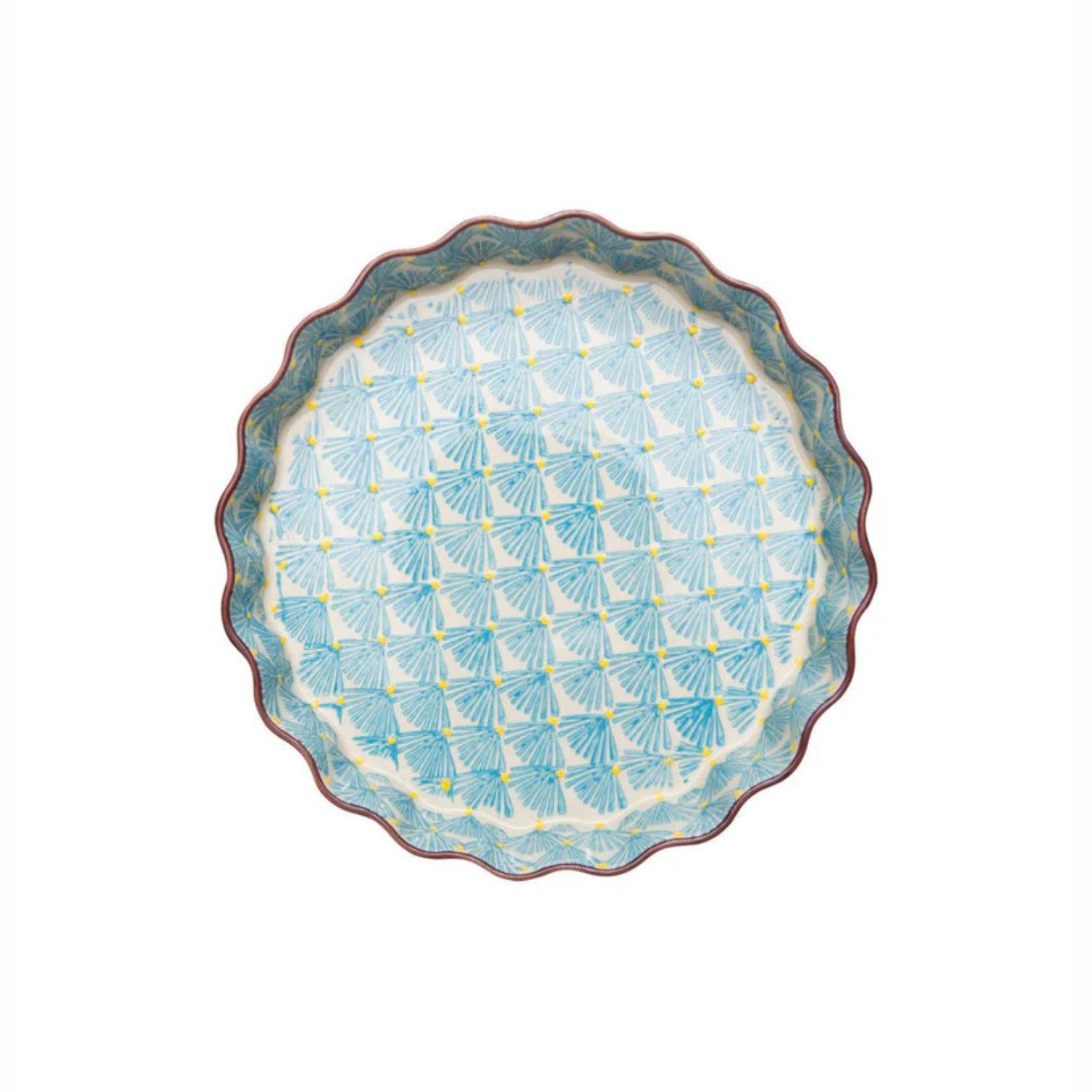 Tranquillo Quicheform ART DECO, 22 cm, 1000 ml Fassungsvermögen, backofenfest bis 300°C, mikrowellengeeignet