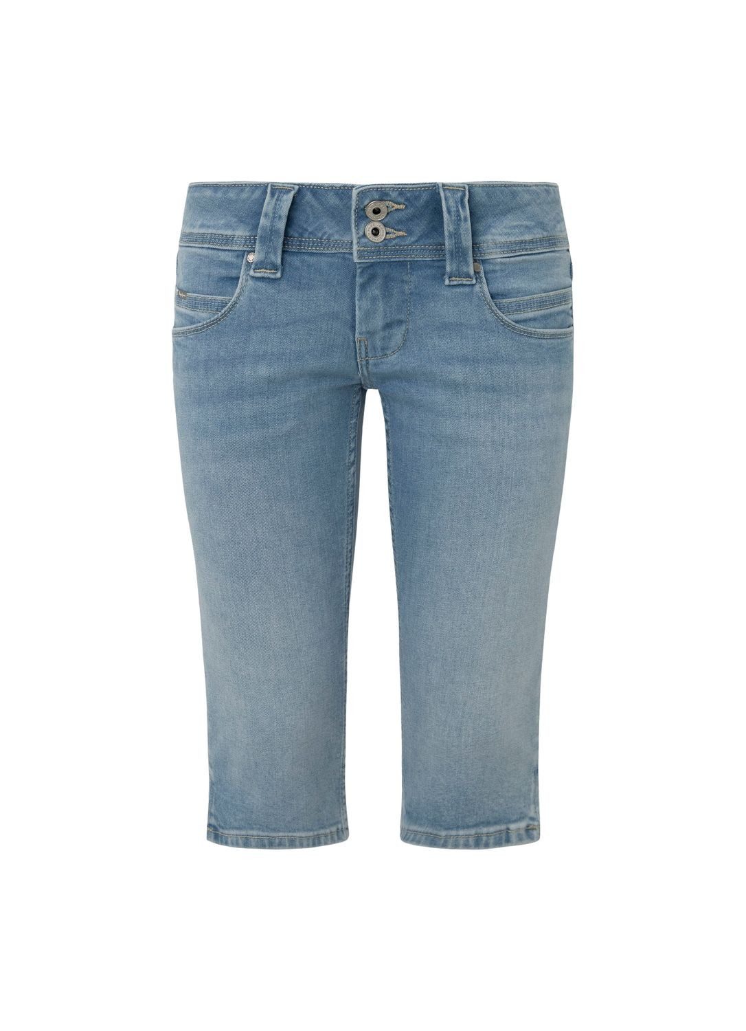 Pepe Jeans Jeansshorts SLIM CROP LW aus Baumwolle