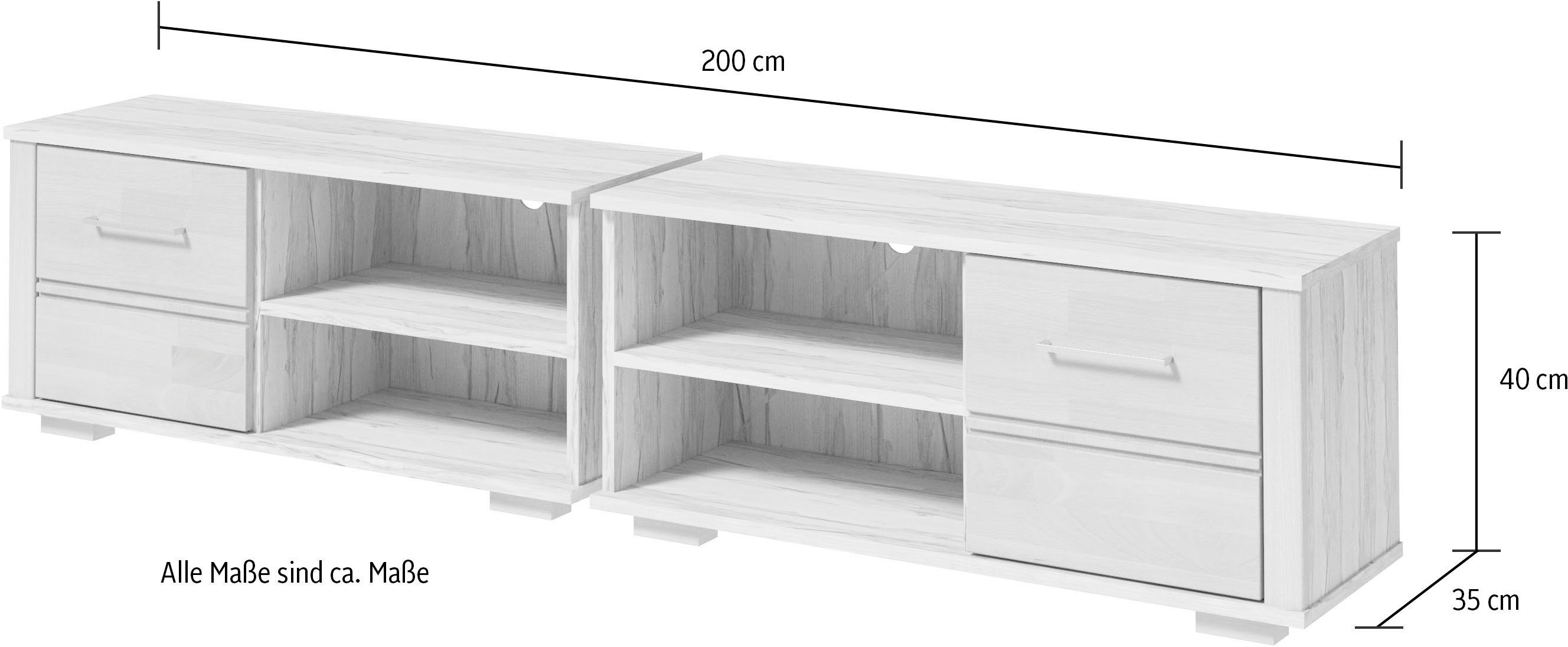 Woltra Vitrine Miriam Breite cm 200 ca