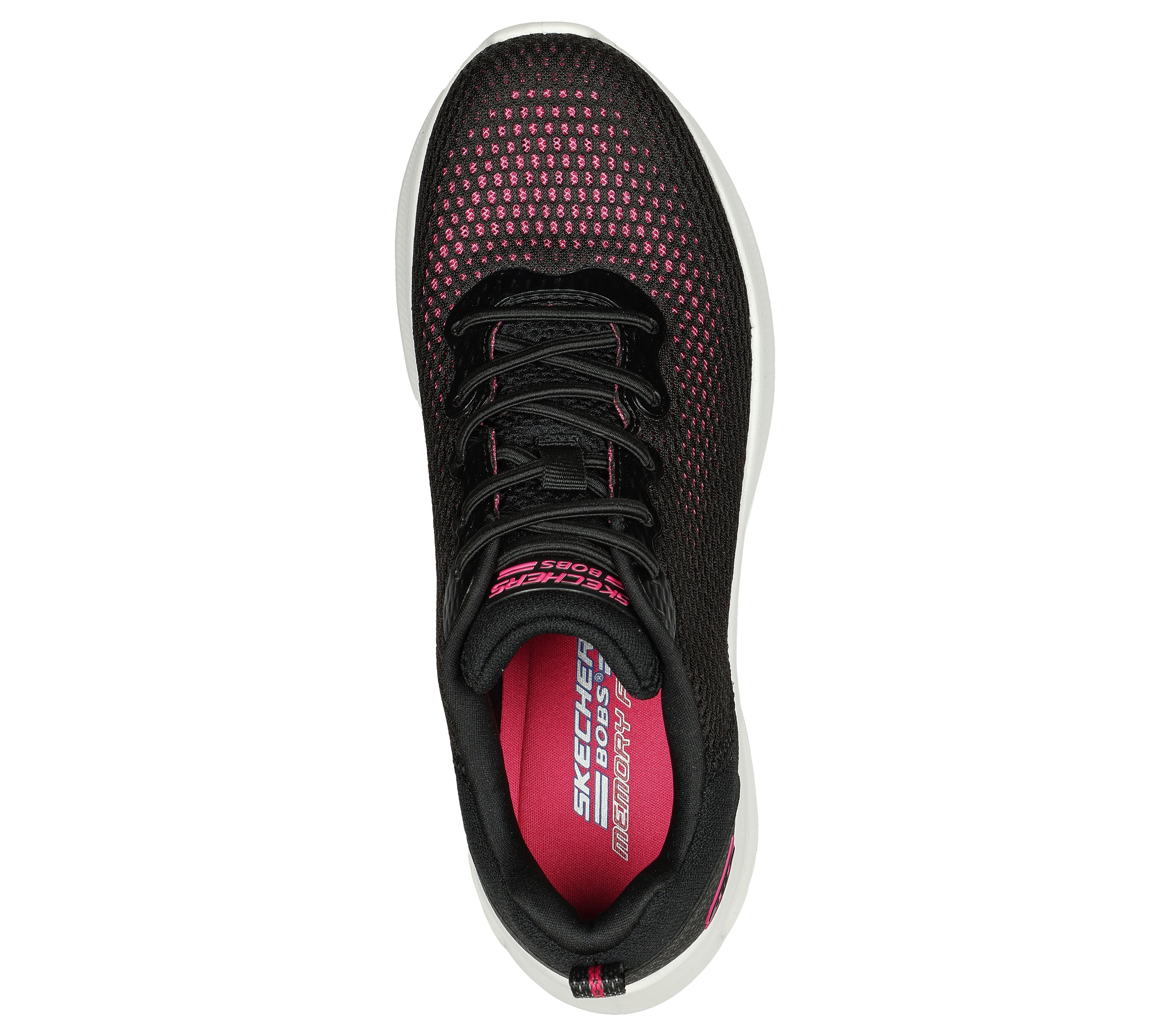 Schwarz / Sneaker Pink UNITY Komfort-Innensohle COLOR Skechers OF Memory BOBS HINT Gepolsterte Foam