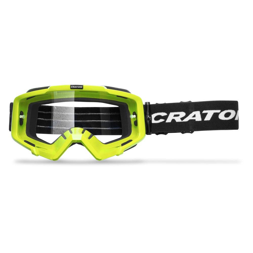 Cratoni Sportbrille Cratoni MTB Brille C-Dirttrack lime glanz Scheibe transparent