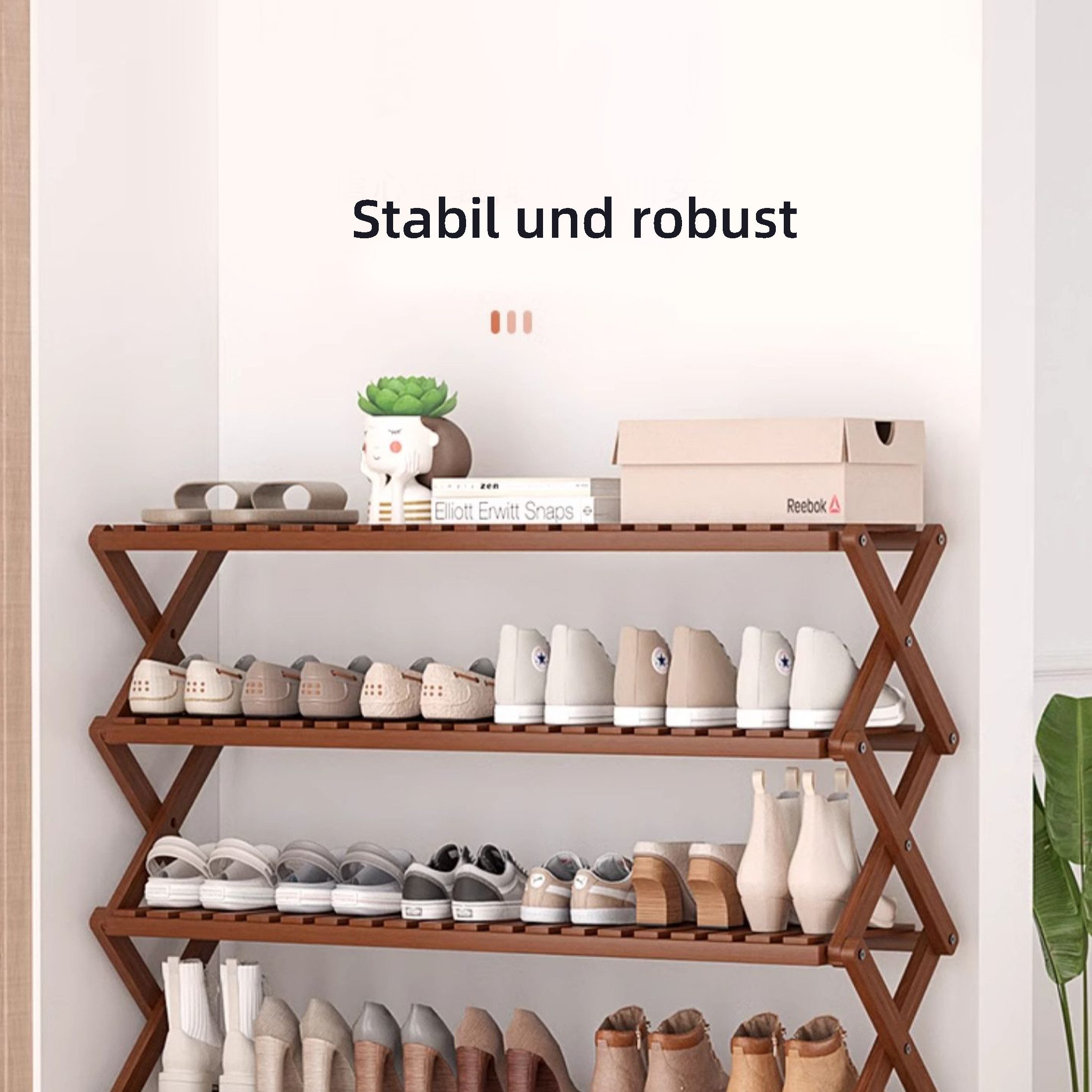 YINDN Schuhregal Schuhschrank mit 4 Ebenen, günstig online kaufen