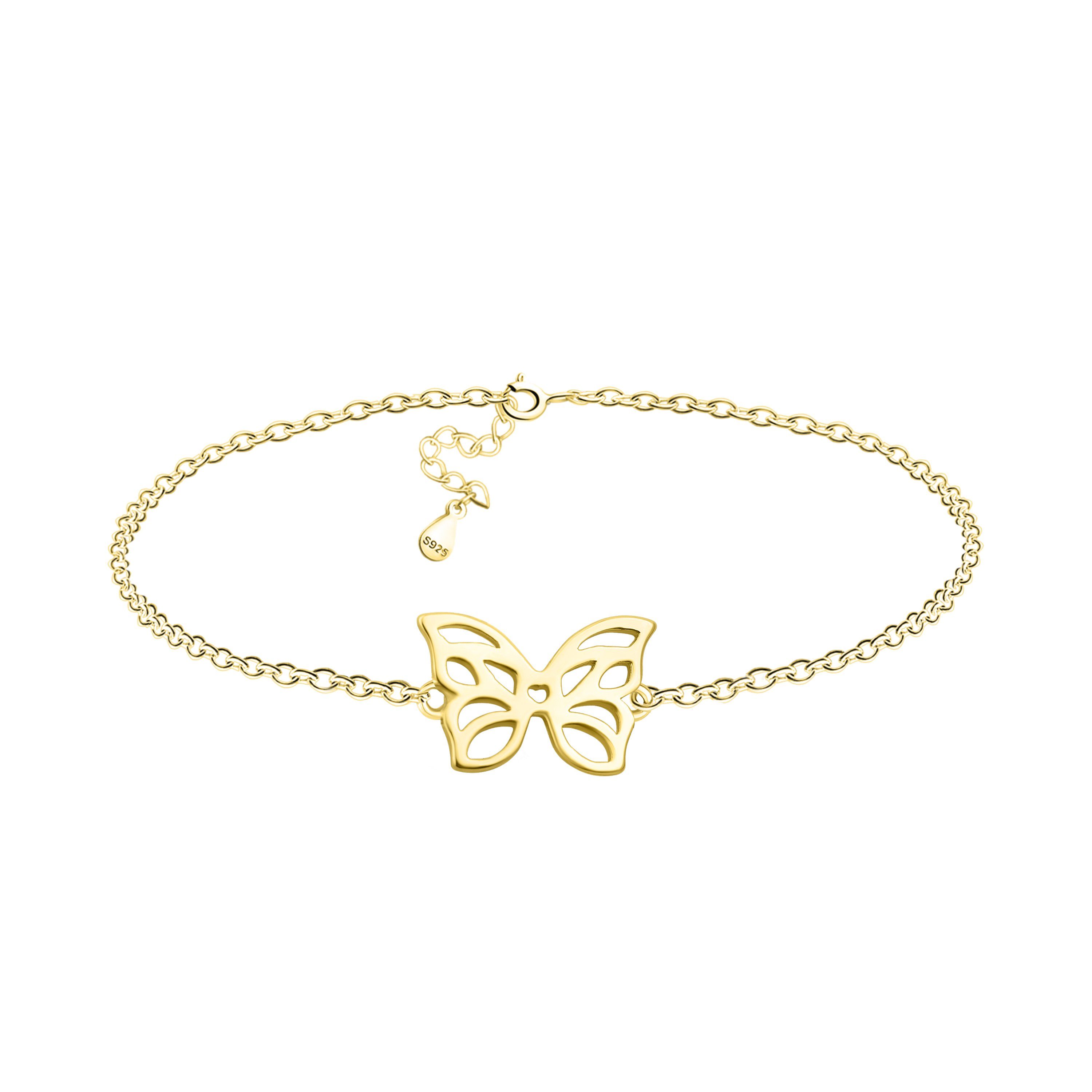 Sofia Milani Armband Schmetterling (Armband), 925 Silber Damen Schmuck gold