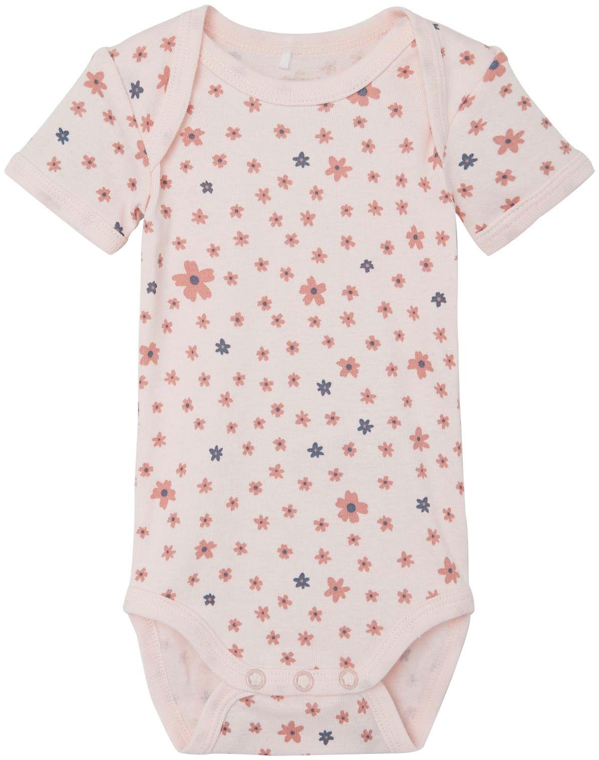 FLOWER 3P Name It ROSETTE Kurzarmbody NBFBODY (Packung, SS 3-tlg)