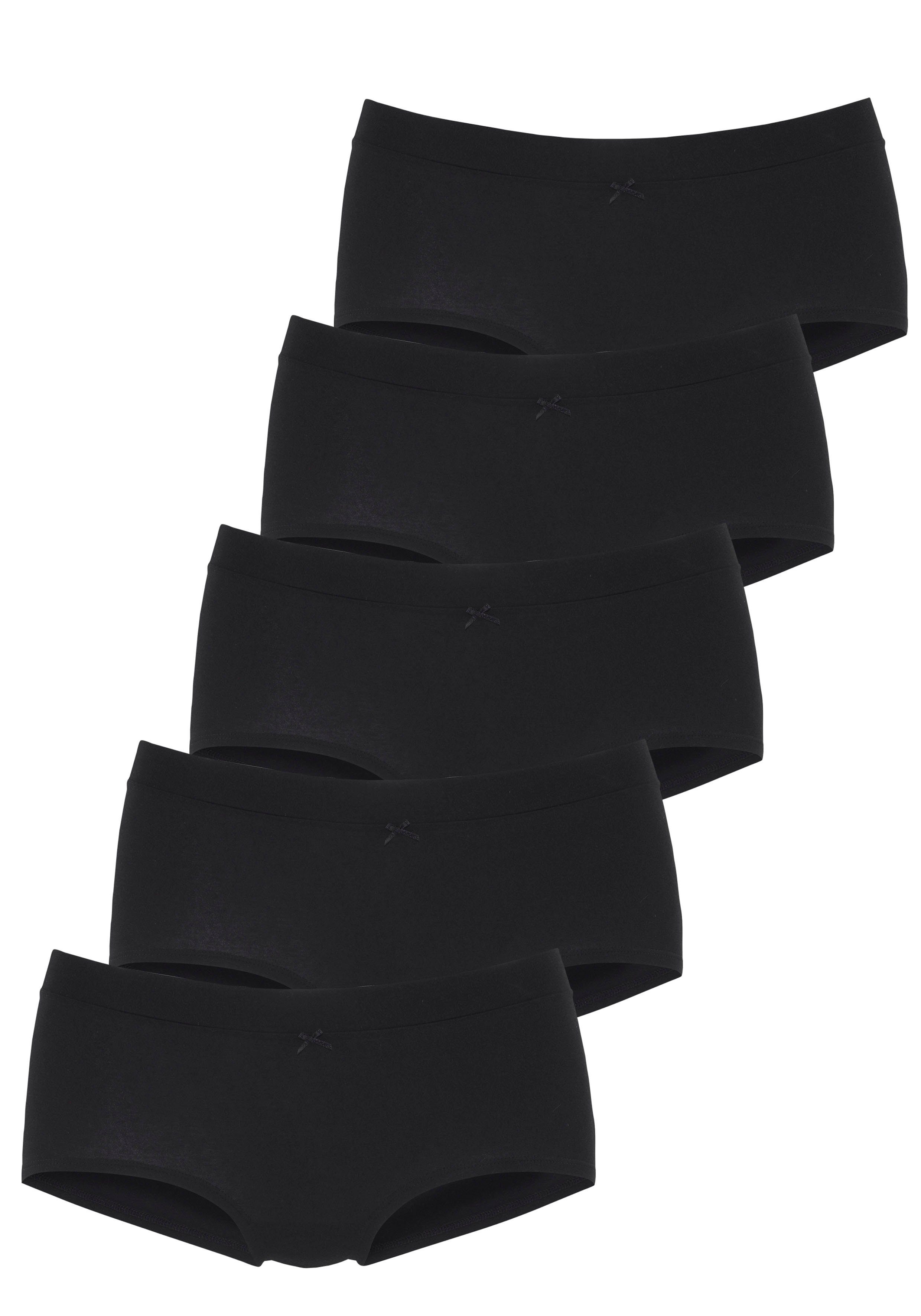 Vivance Panty (5er-Pack) mit breitem Bündchen ohne zusätzliches Gummi