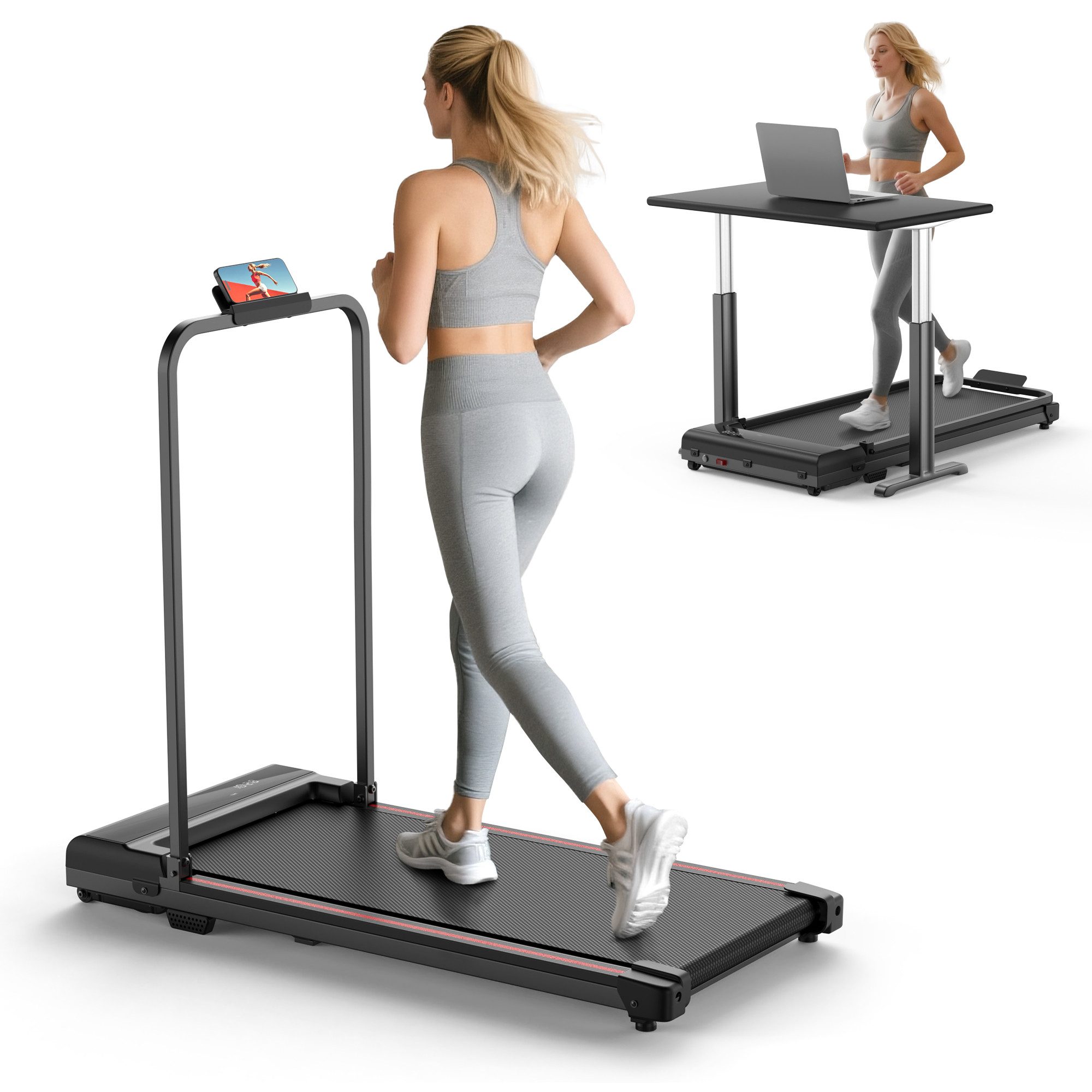 Favofit Laufband 930iF-TM Walking Pad Untertisch & flach 1-6 km/h bis 120kg
