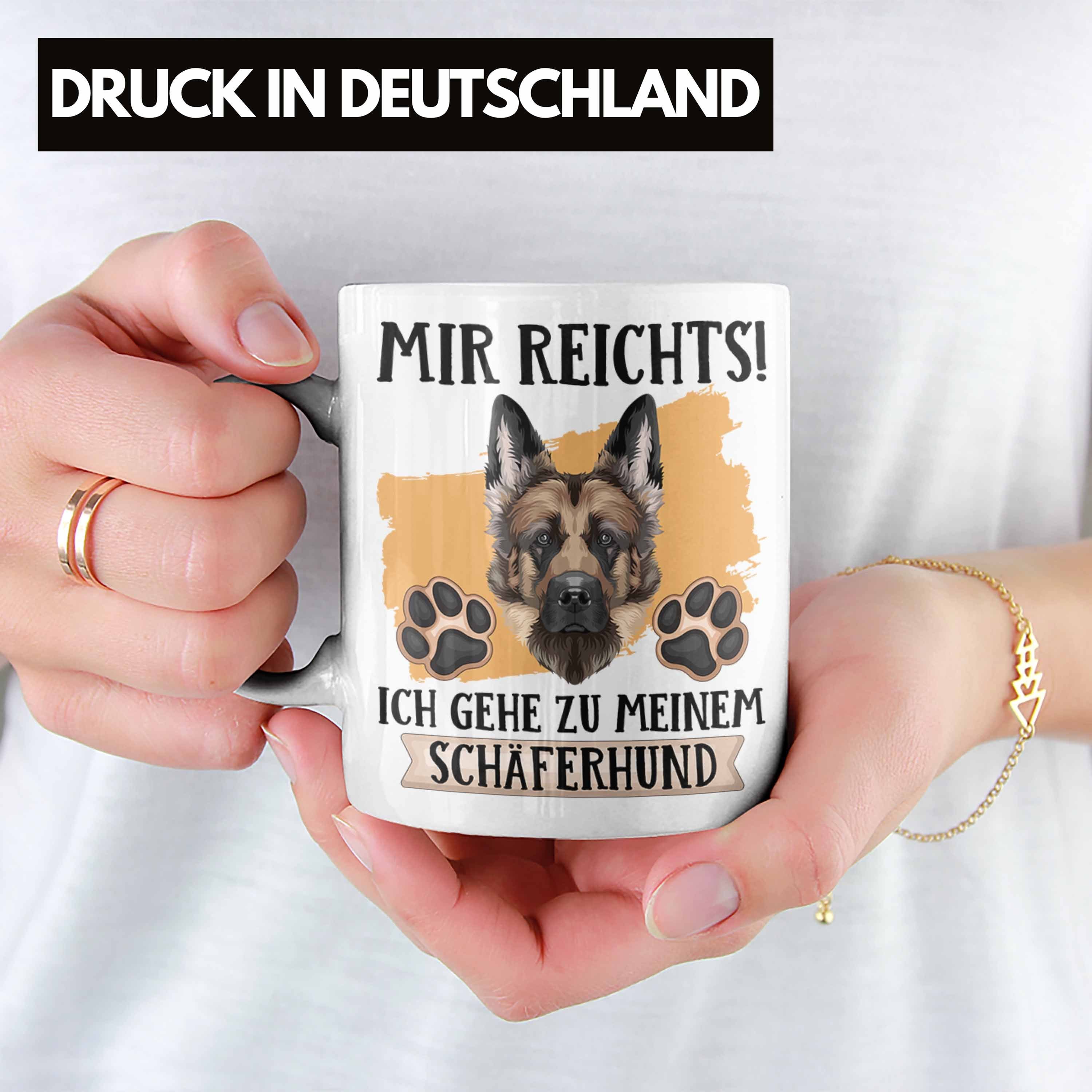 Tasse Tasse Trendation Mir Besitzer Schäferhund Geschenk Geschenkidee Lustiger R Weiss Spruch