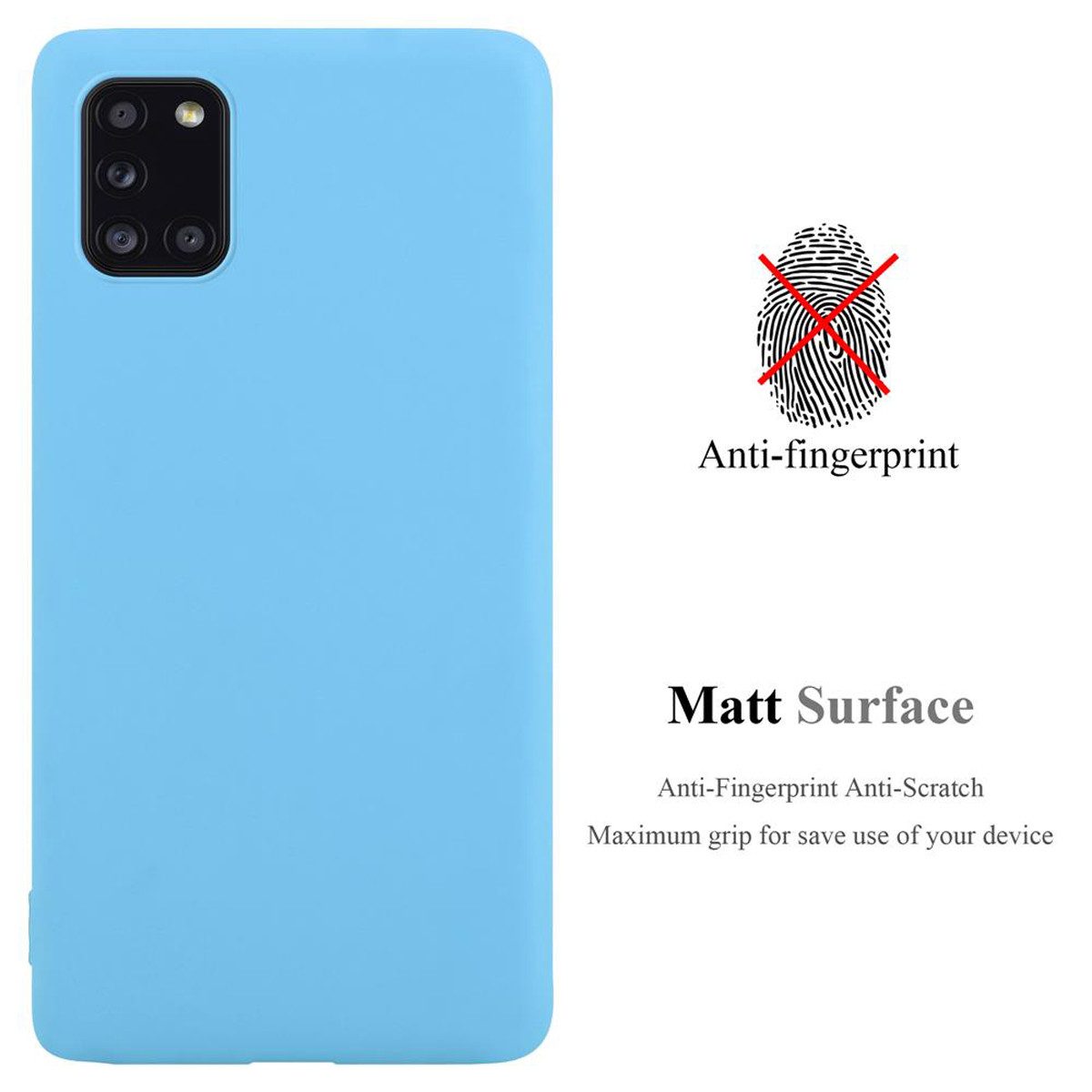 Cadorabo Handyhülle für Samsung Galaxy A31 Hülle Samsung Galaxy A31, Flexible TPU Silikon Handy Schutzhülle - Hülle - ultra slim
