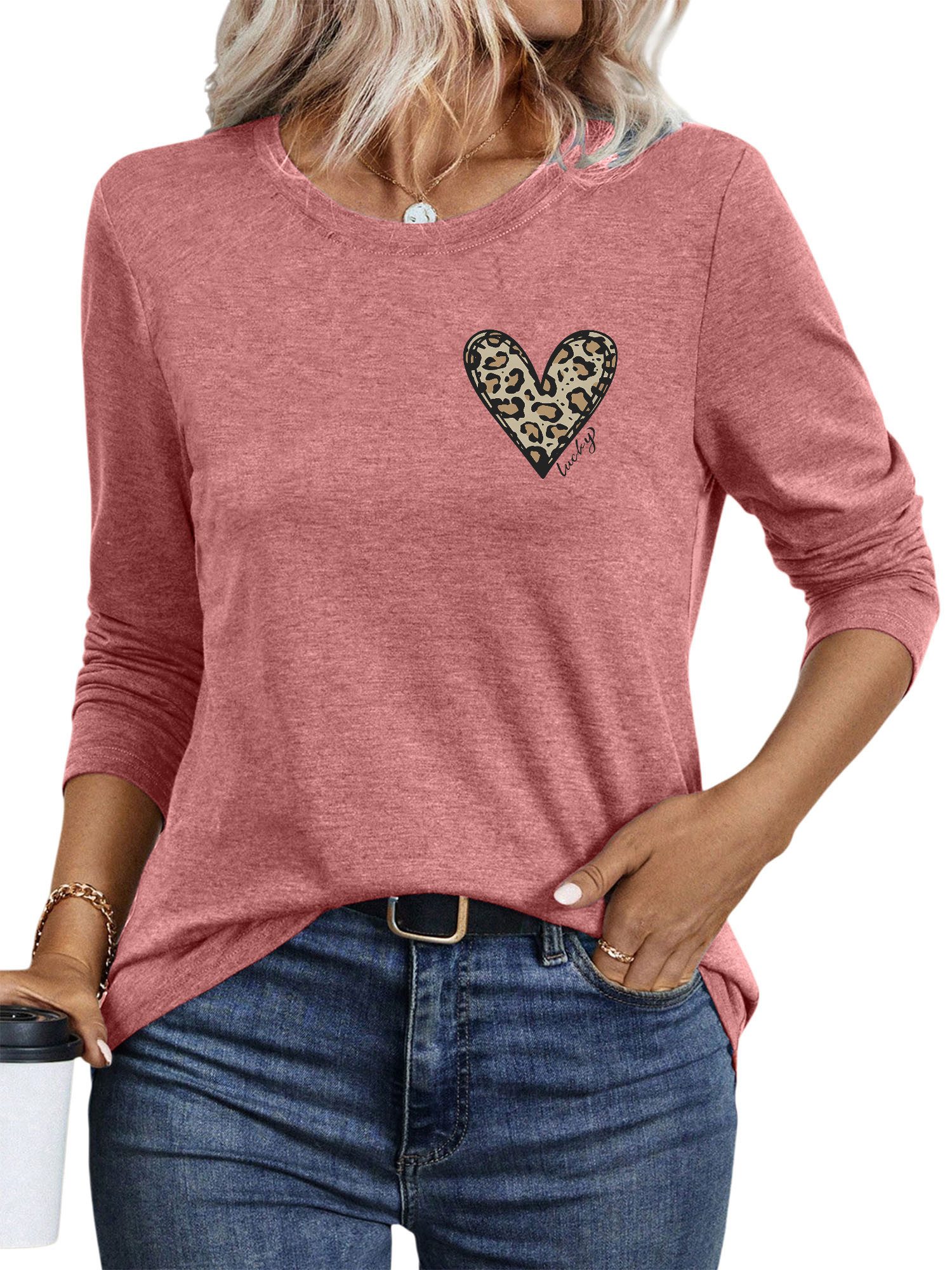 PYLIKE Longsleeve Bequemes Shirt Damen Langarm günstig online kaufen