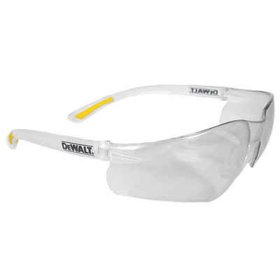 DeWalt Arbeitsschutzbrille »DPG52-1DEU Contractor Pro™ Schutzbrille Antibeschlagschutz DIN EN 166«, Anti-Beschlag-Schutz, UVA- & UVB-Schutz, CE 2-1.2 R 1 F, transparent