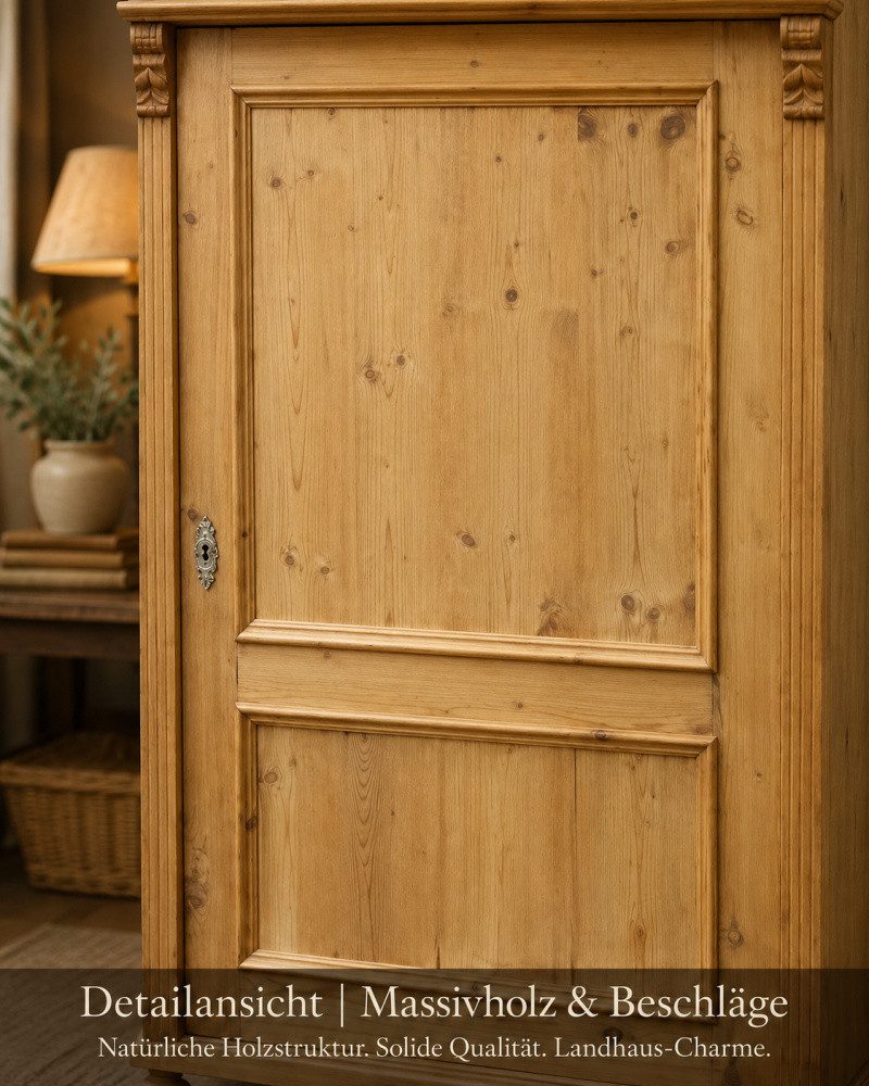 Wohnpalast Stauraumschrank Jugendstil Weichholz Schrank