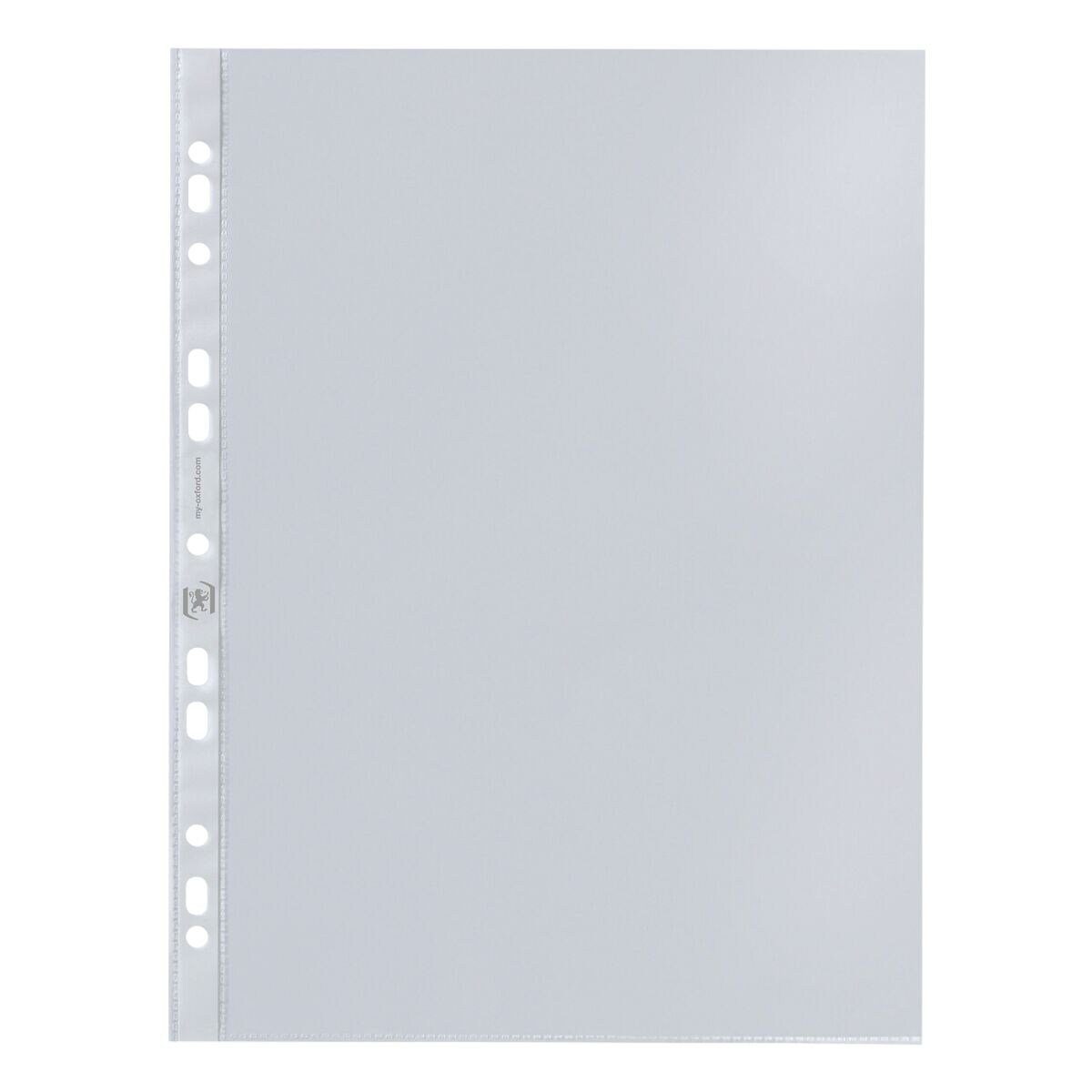 OXFORD Prospekthülle Economy, 100 Stück, Format A4, glasklar/OHP-geeignet, oben offen, abheftbar