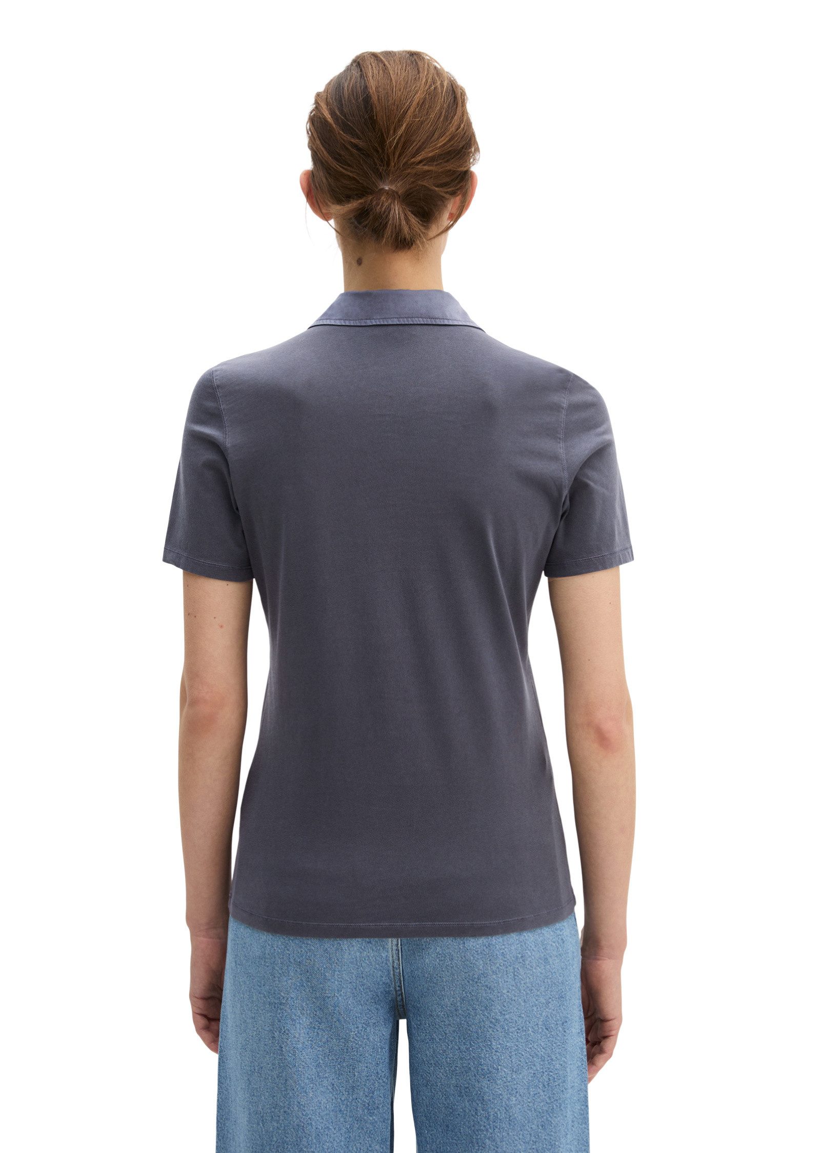 Marc O'Polo Poloshirt mit Material-Mix-Details