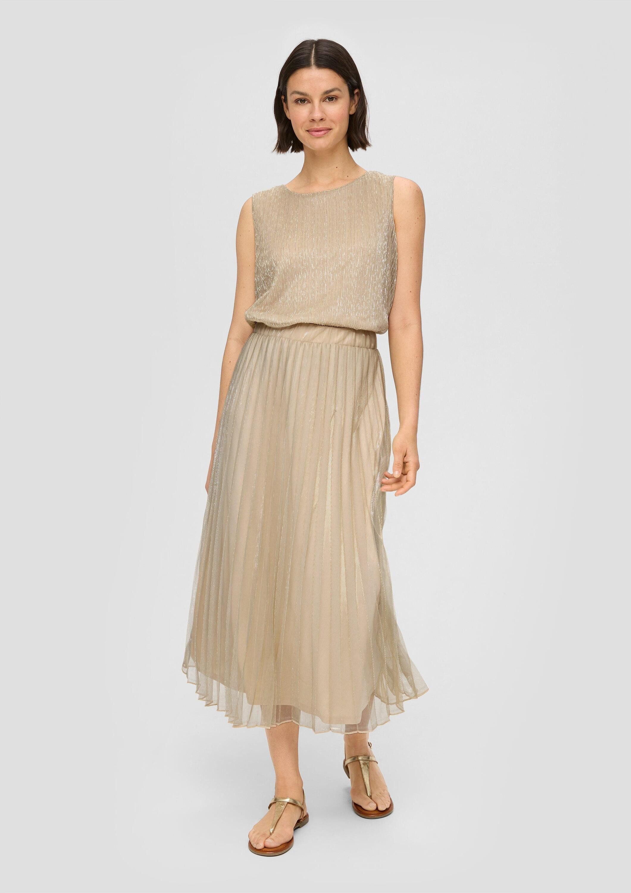 s.Oliver Midirock Rock Mesh-Rock mit Faltenstruktur und Glitzer-Effekt günstig online kaufen