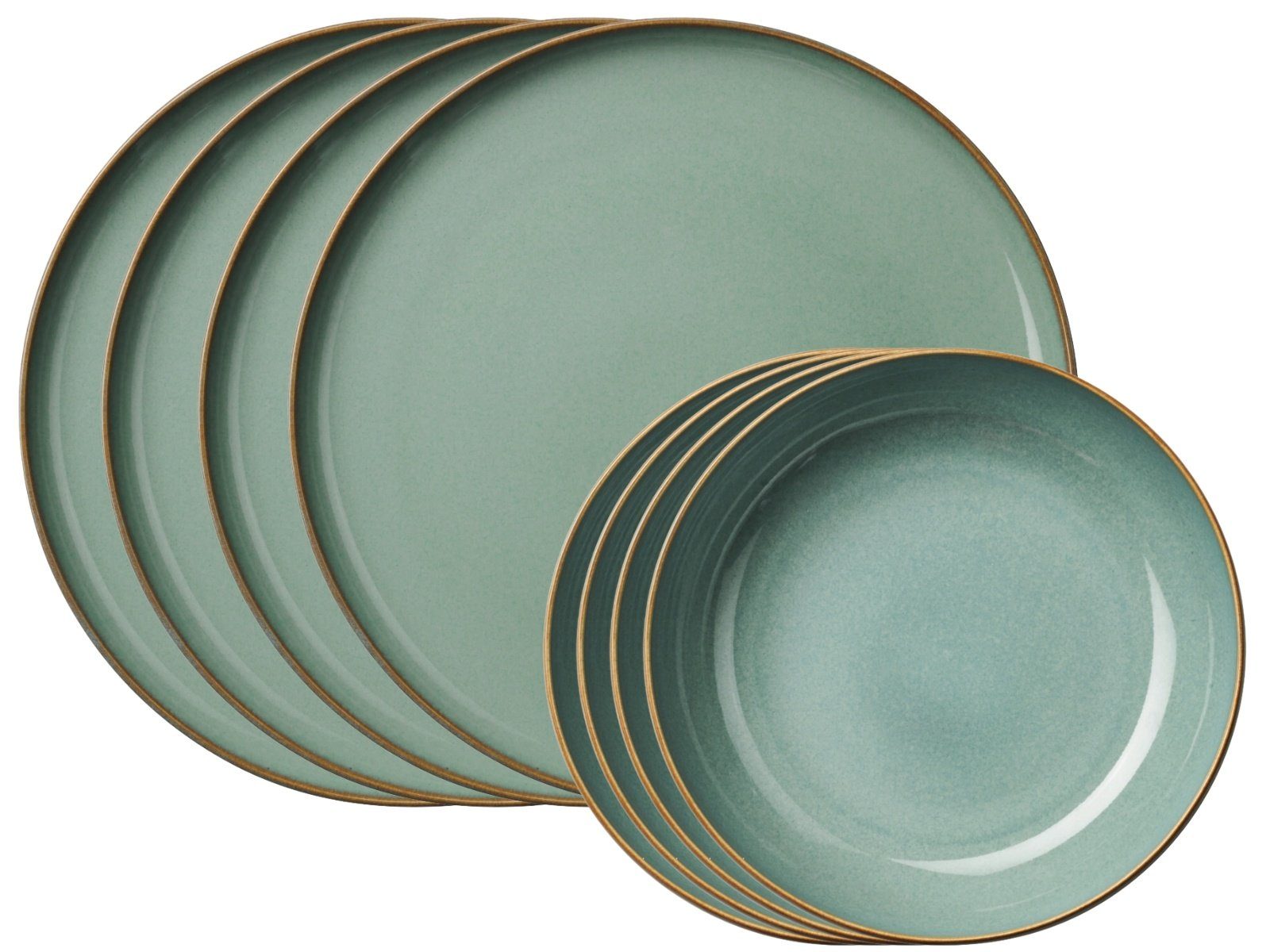 ASA SELECTION Tafelservice SAISONS Tafelset eucalyptus 8tlg, Steinzeug