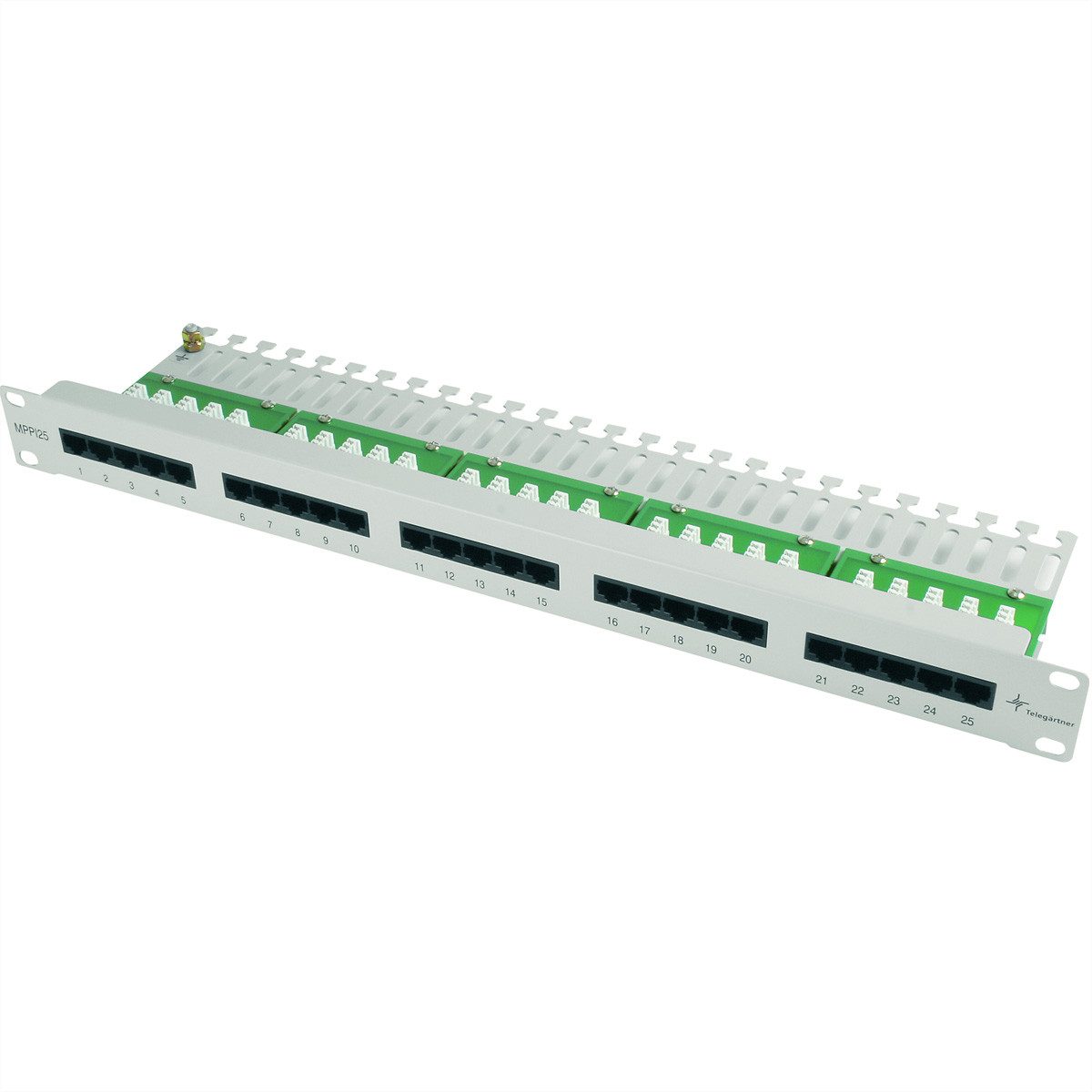 19" Patch Panel, ISDN/TEL, 1HE Netzwerk-Panel