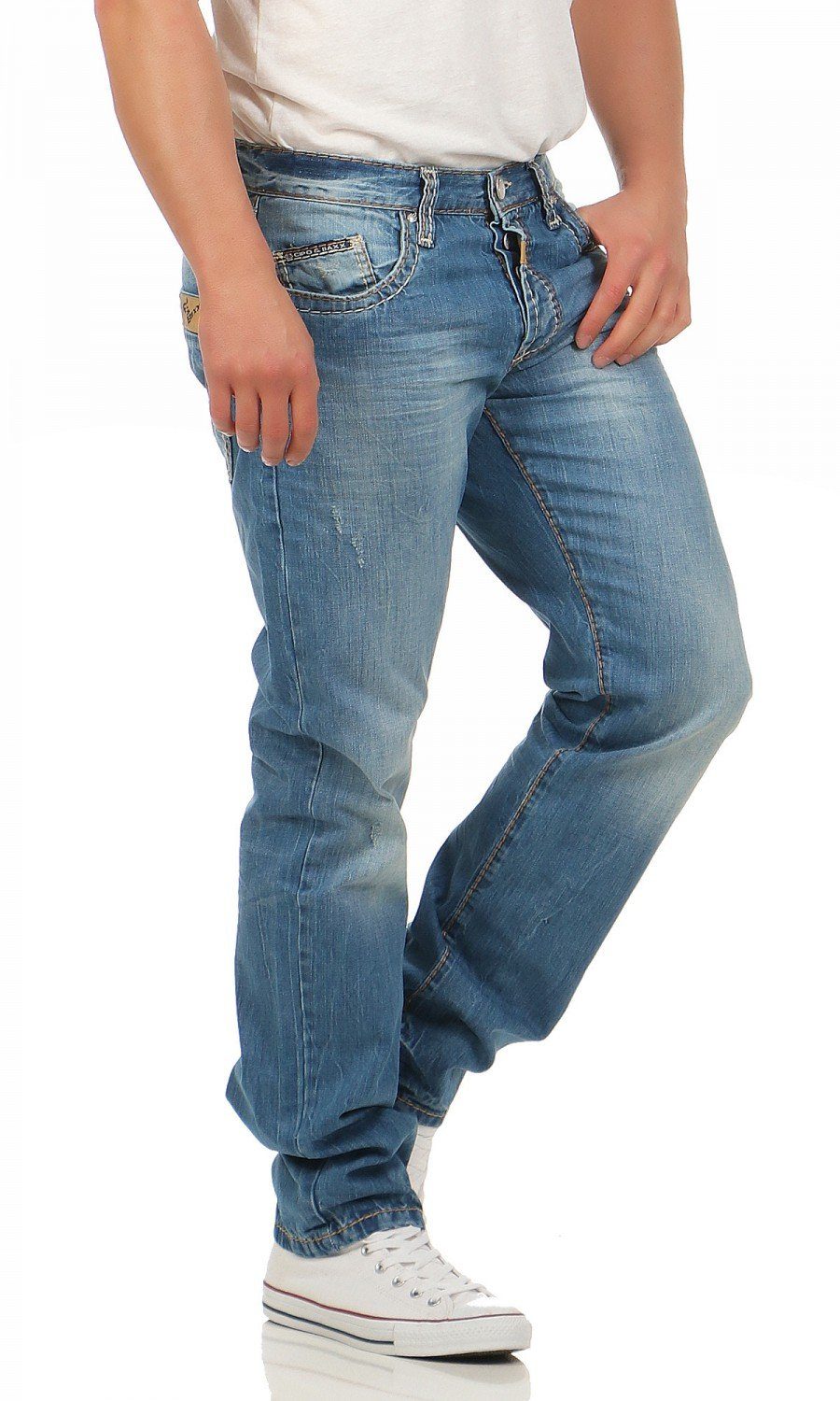 Cipo & Baxx Regular-fit-Jeans Cipo & Baxx C-0838-A Regular Fit Herren Jeans günstig online kaufen