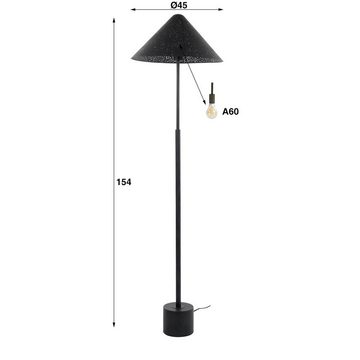 famlights Stehlampe, Stehleuchte Caspar in Anthrazit E27, keine Angabe, Leuchtmittel enthalten: Nein, warmweiss, Stehlampe, Standlampe