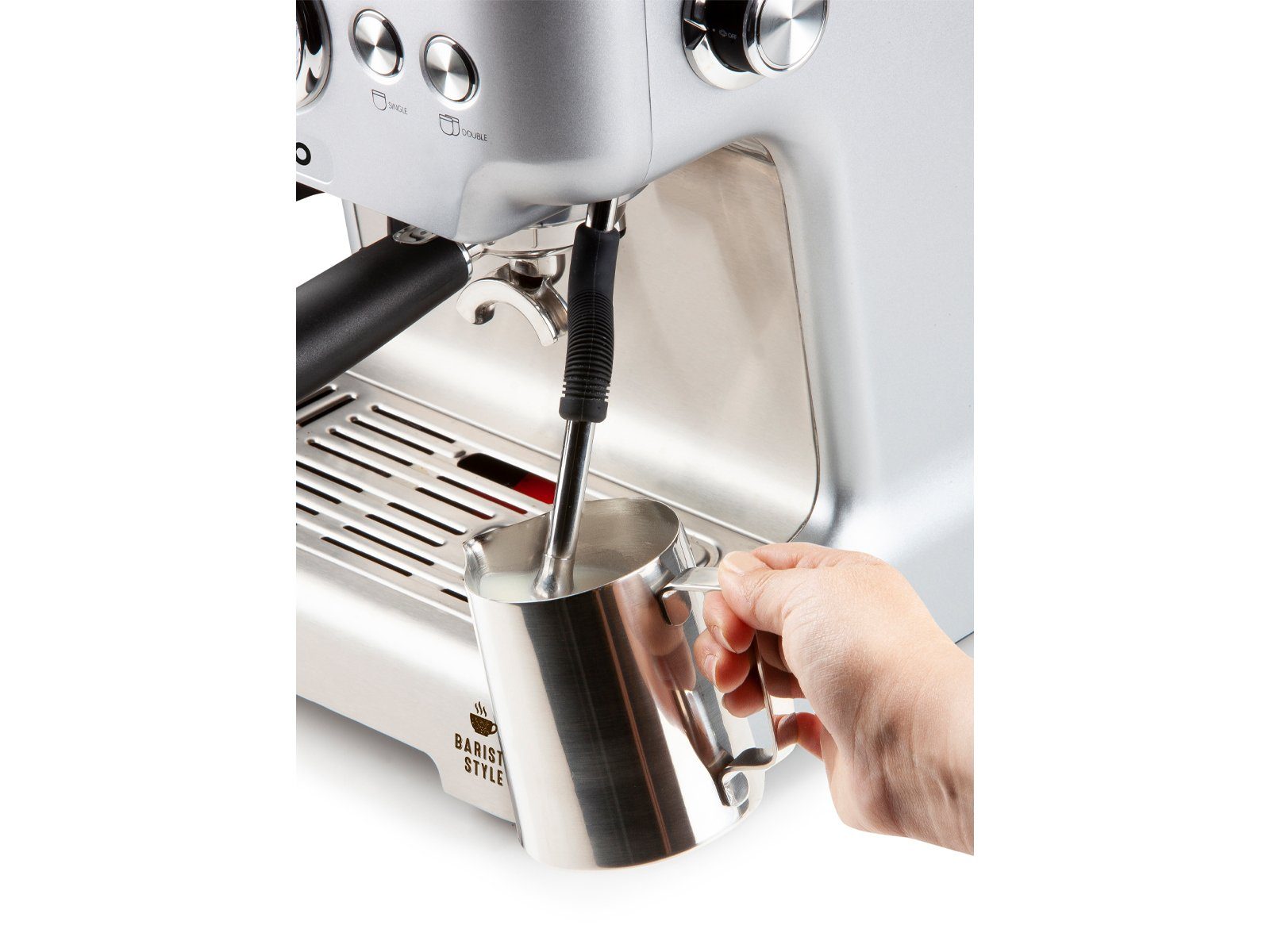 abnehmbaren & Mahlwerk Milchschäumer Domo mit Wassertank Espressomaschine, Siebträgermaschine