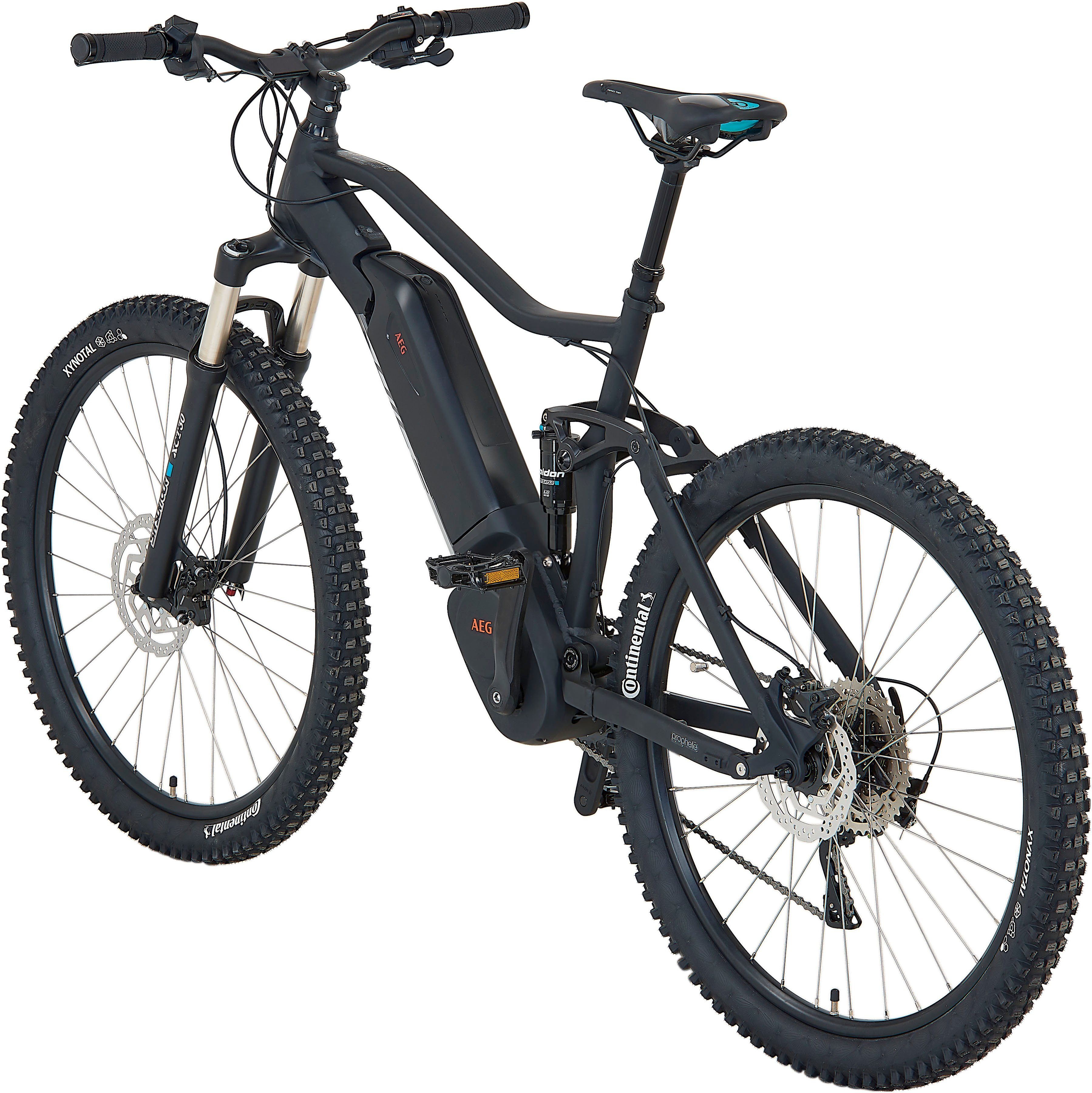 Prophete E-Bike Mountainbike DICE 4.8, 10 Gang Shimano Deore XT Schaltwerk, Kettenschaltung, Mittelmotor, 672 Wh, Pedelec, Elektrofahrrad für Damen u. Herren, MTB